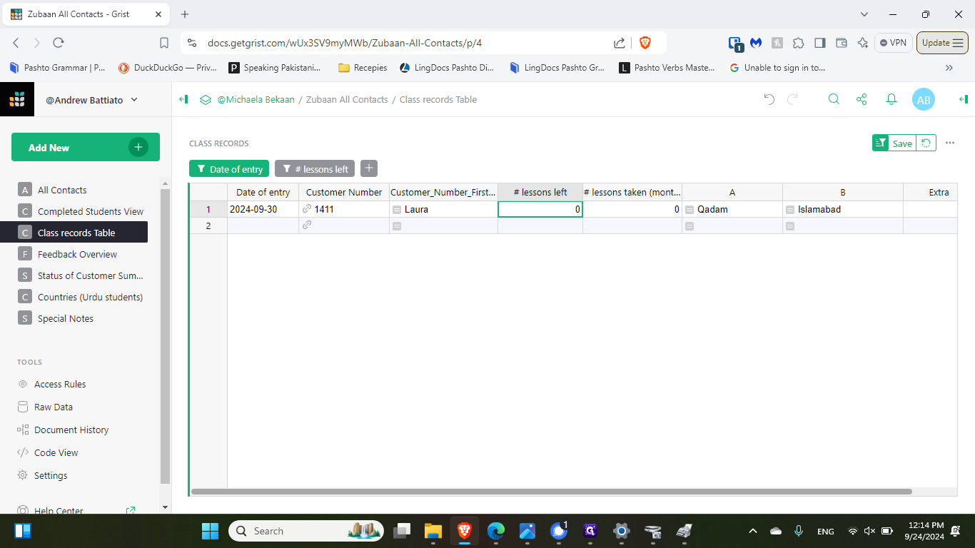 Step #6: Click here and in put the lessons left of 13.5