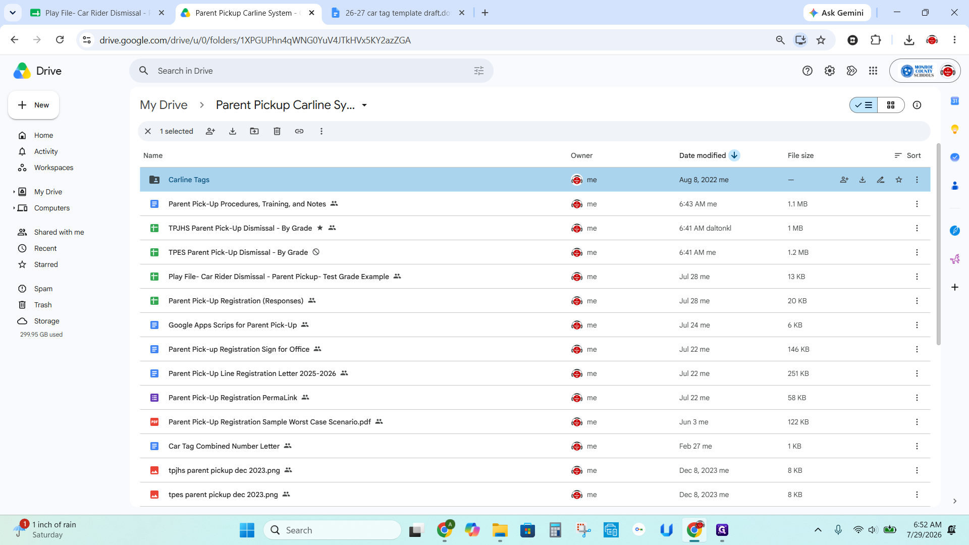 Step #2: Double-click on the Carline Tags folder.