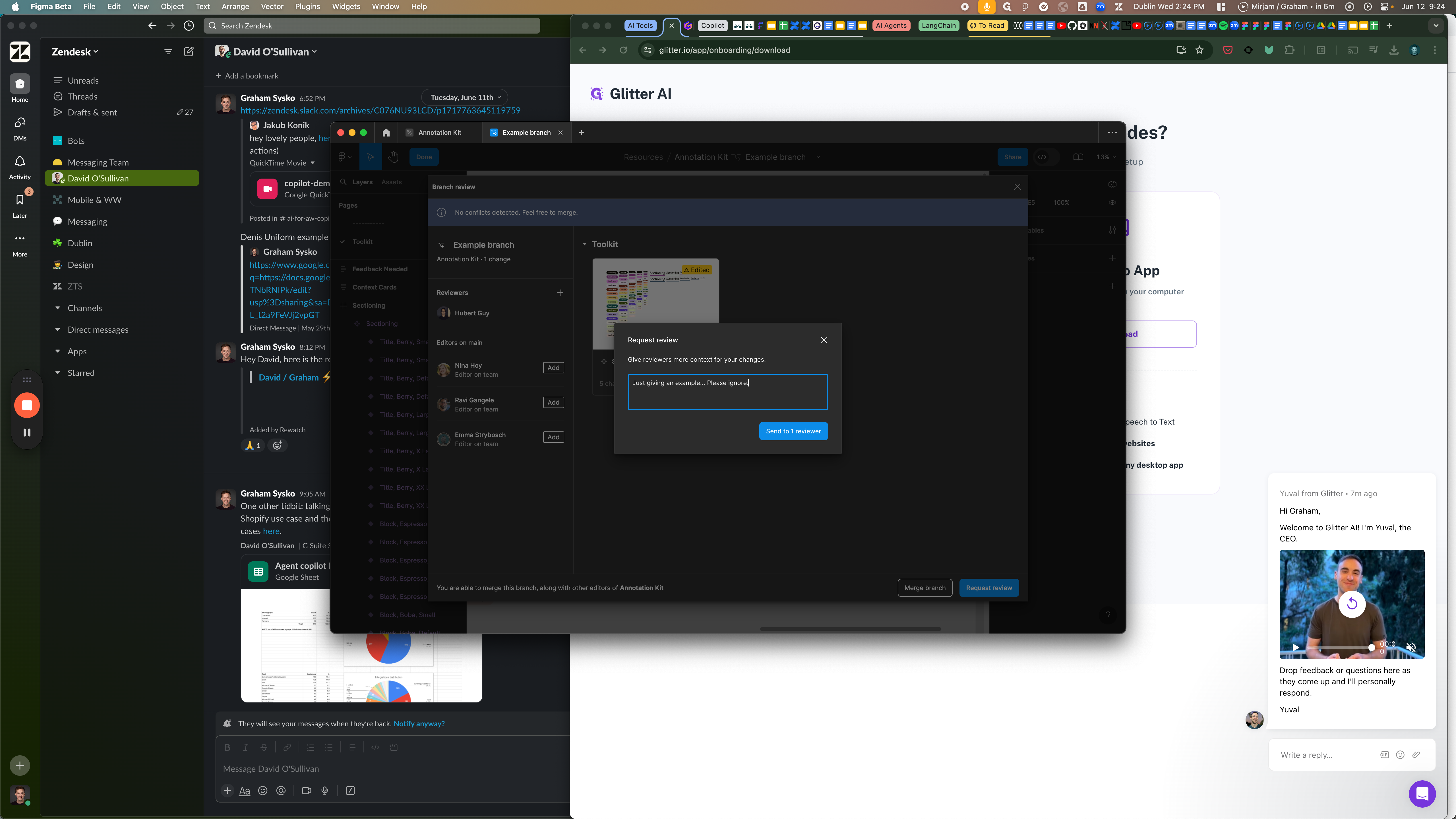 Step #11: Click "Send to 1 reviewer"