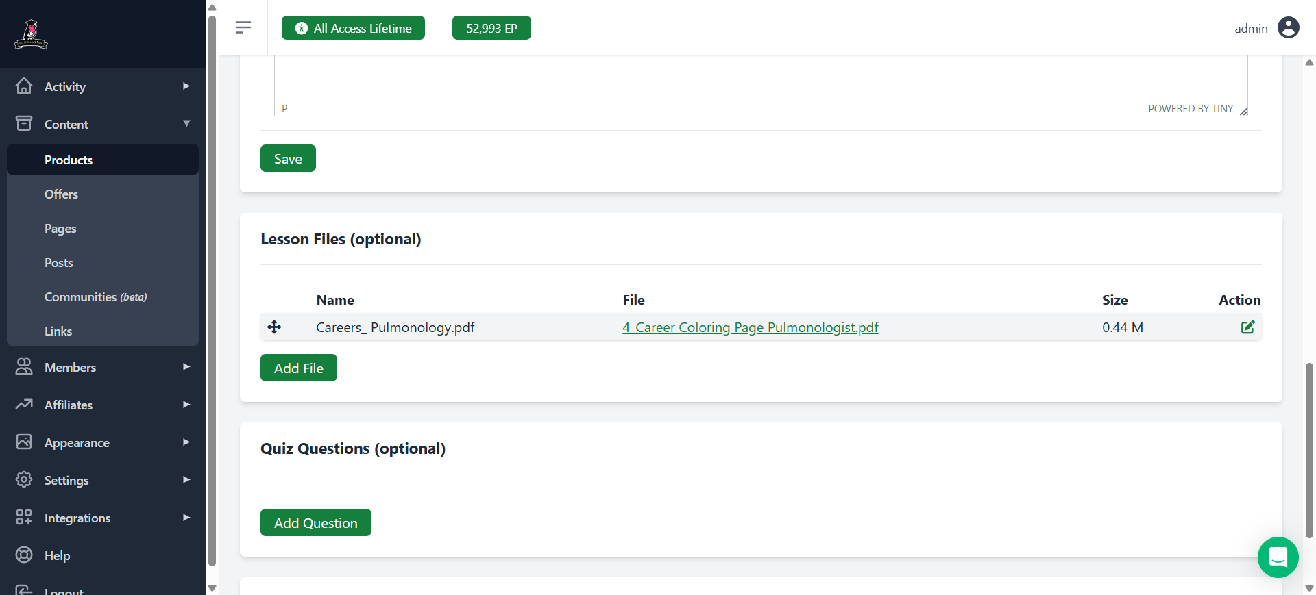 Step #15: You can click on the link to check what file you have.