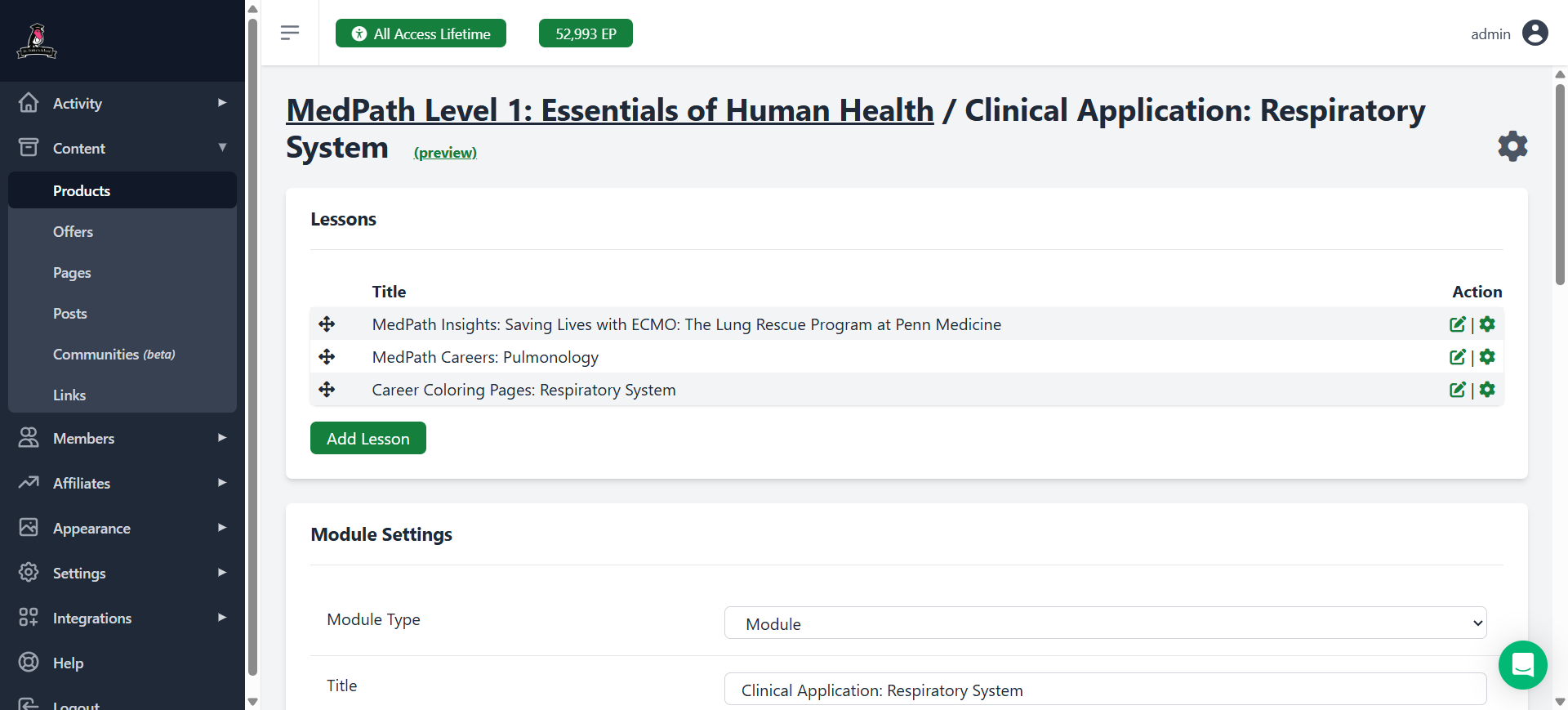 Step #1: Open the MedPath Careers Lesson