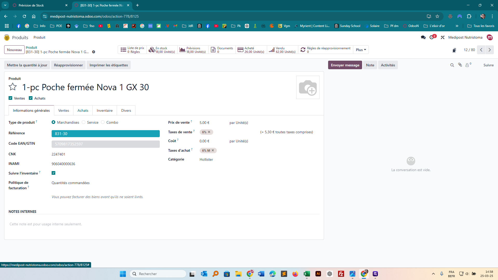 Step #6: Cliquez sur "Achats"