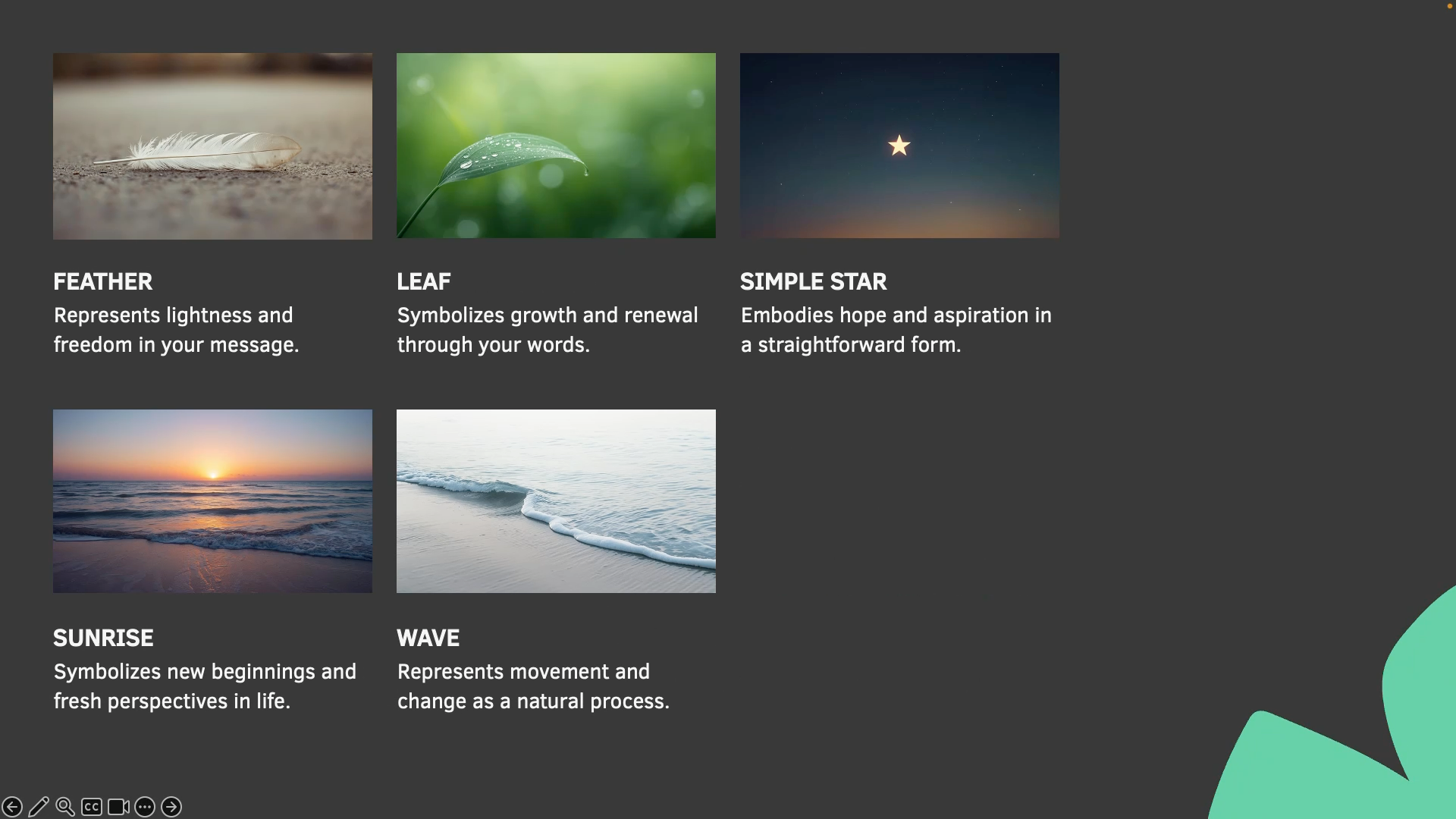 Step #4: Visuals to spark some ideas,