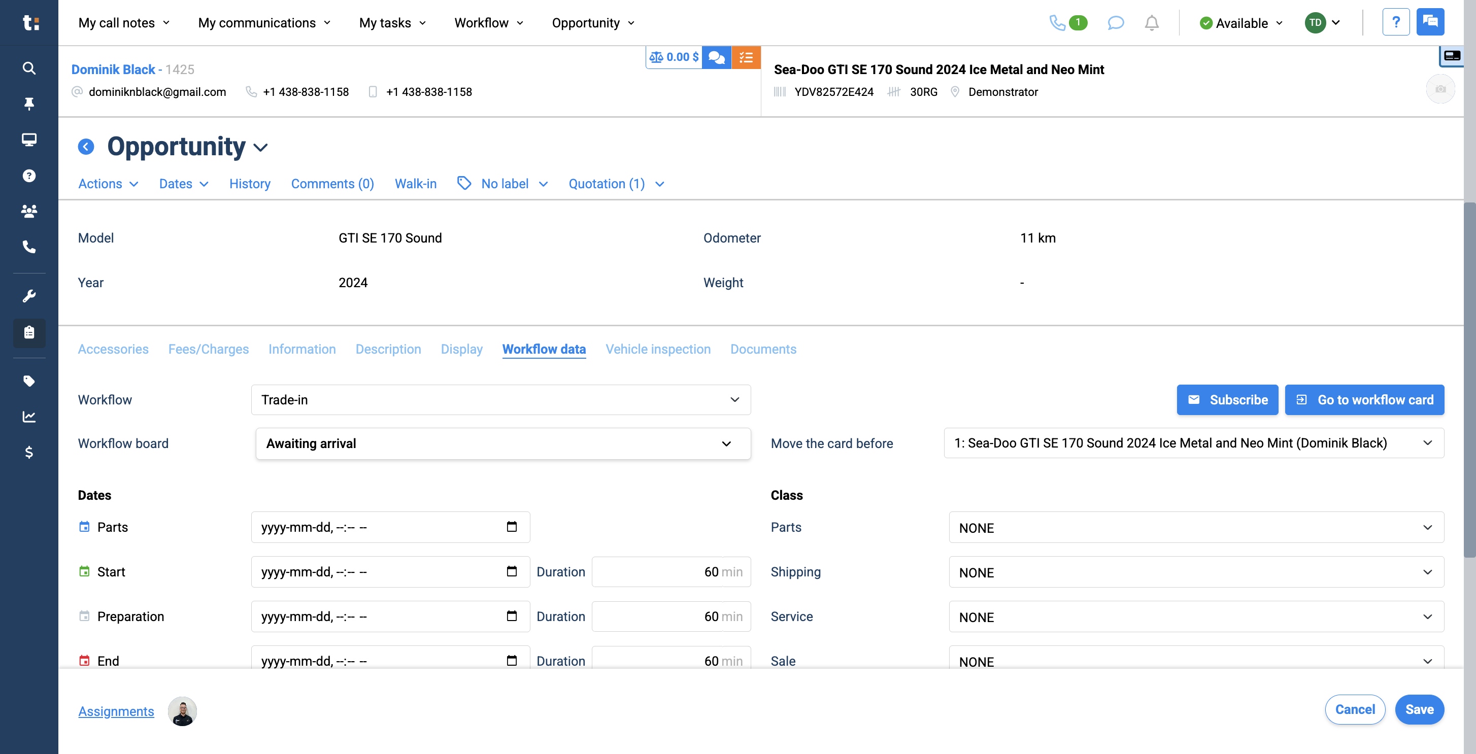 Step #2: Once you are here, scroll down to Workflow Data.