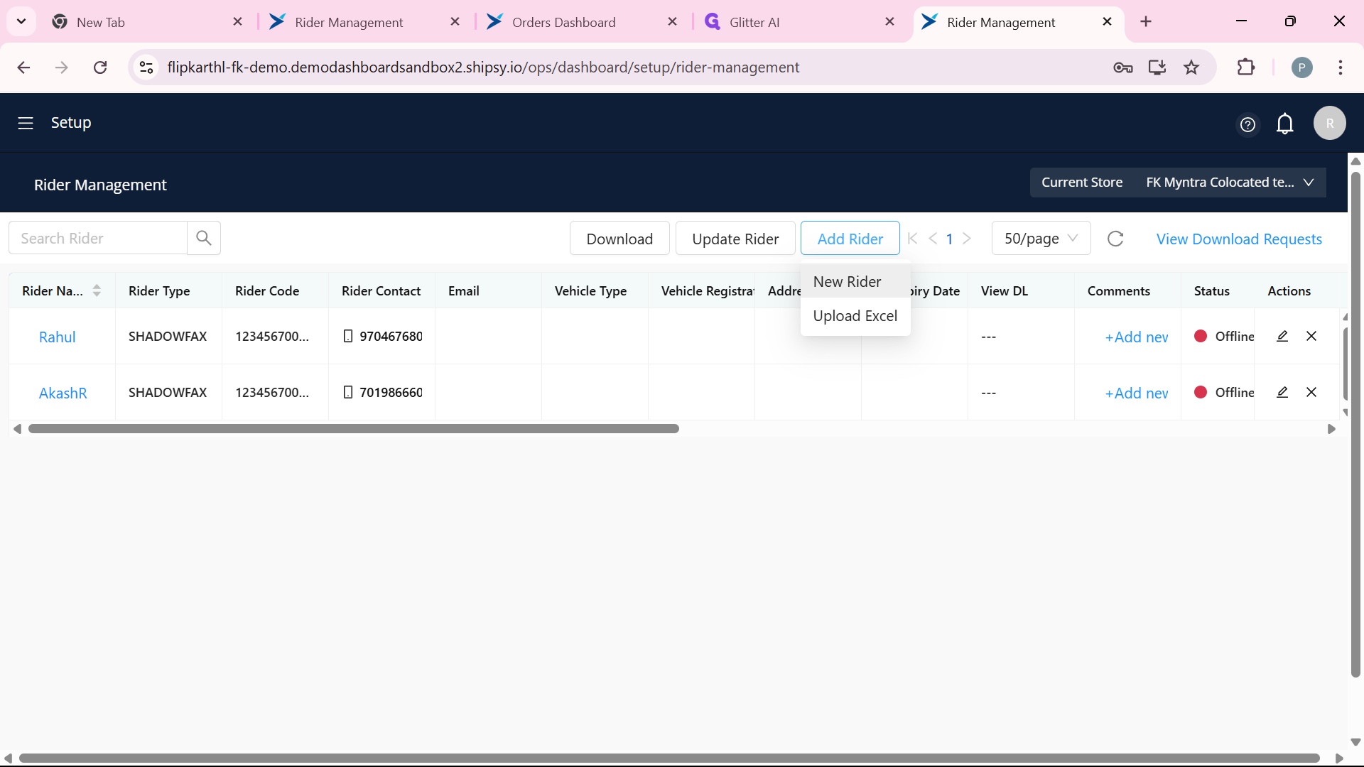 Step #10: Choose "New Rider" option
