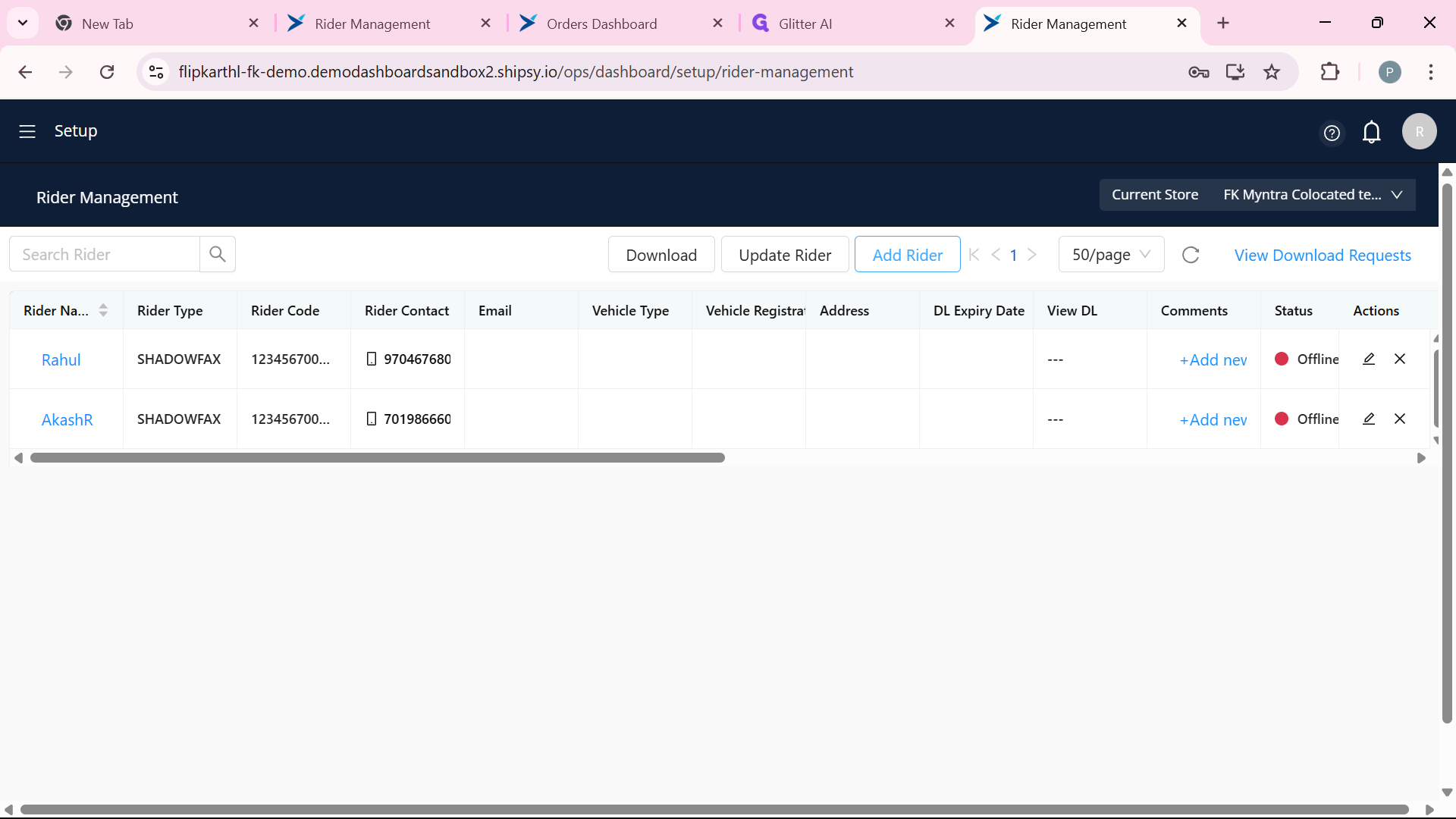 Step #9: To create a new rider. Click on "Add Rider" option as shown below