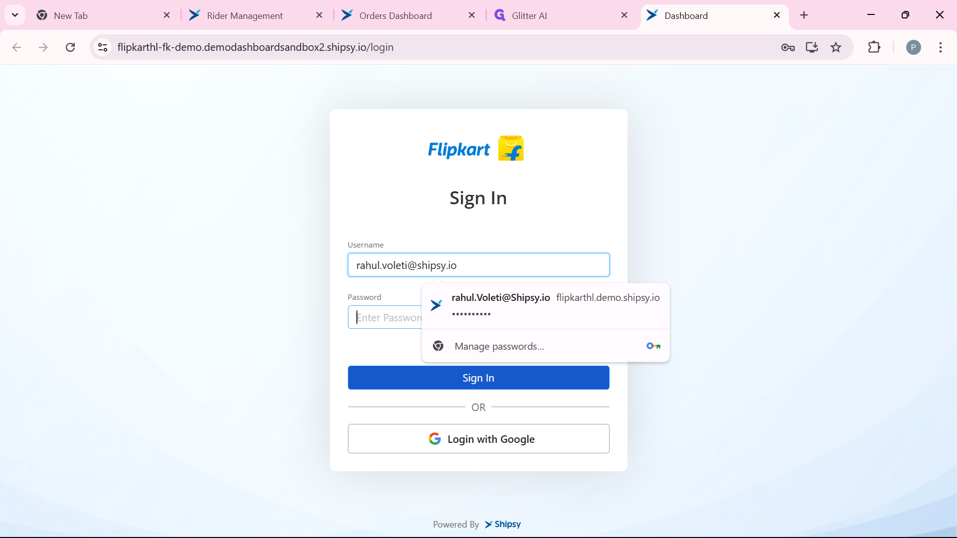 Step #3: Enter Password