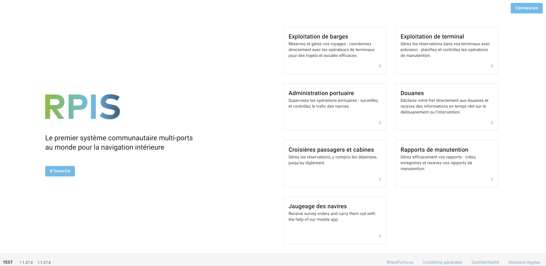 Step #1: Rendez-vous le site web de RPIS et cliquez sur « S'inscrire » sur la page d'accueil.