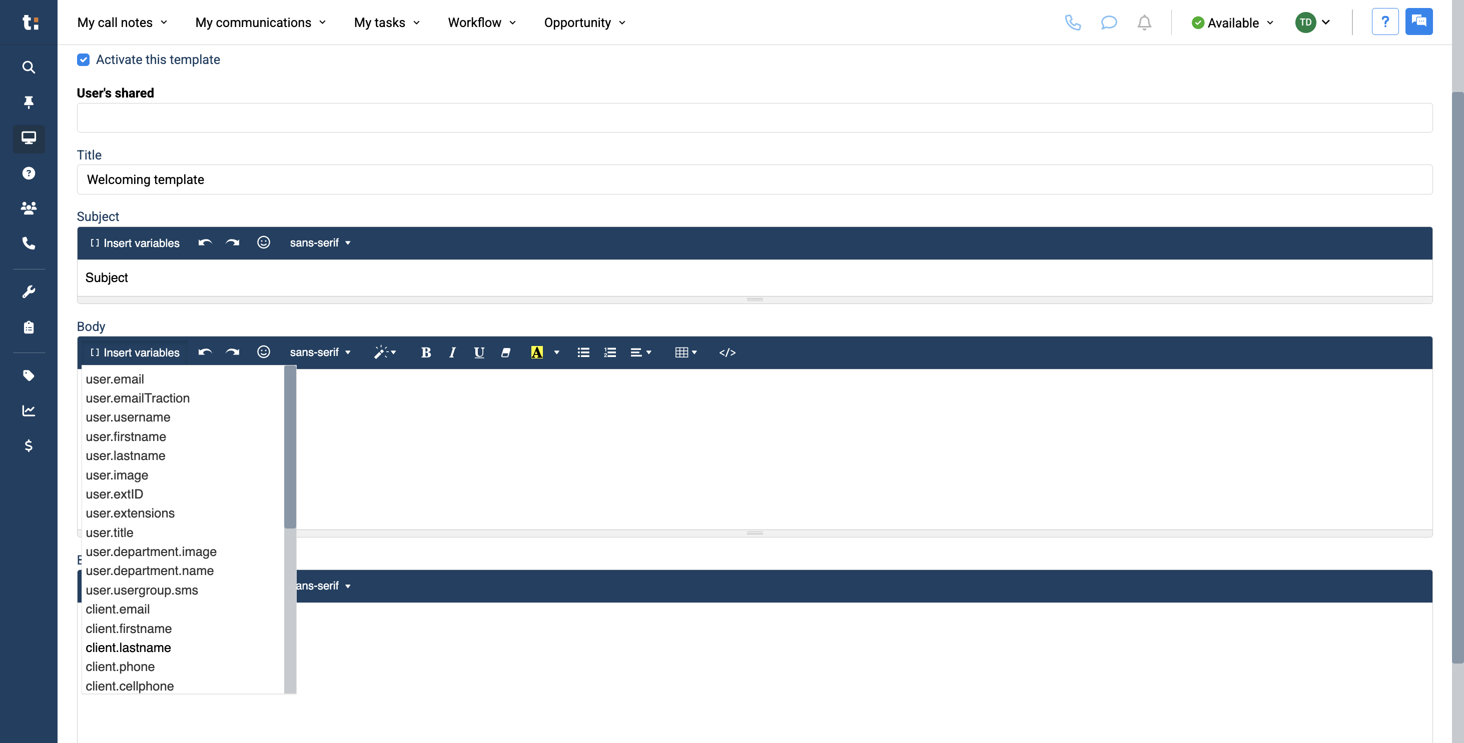 Step #10: This will automatically enter your client's first and last name, so you don't need to type anything or do any research. Afterward, if you wish, you can modify and edit your text using the available tools, such as changing the font.