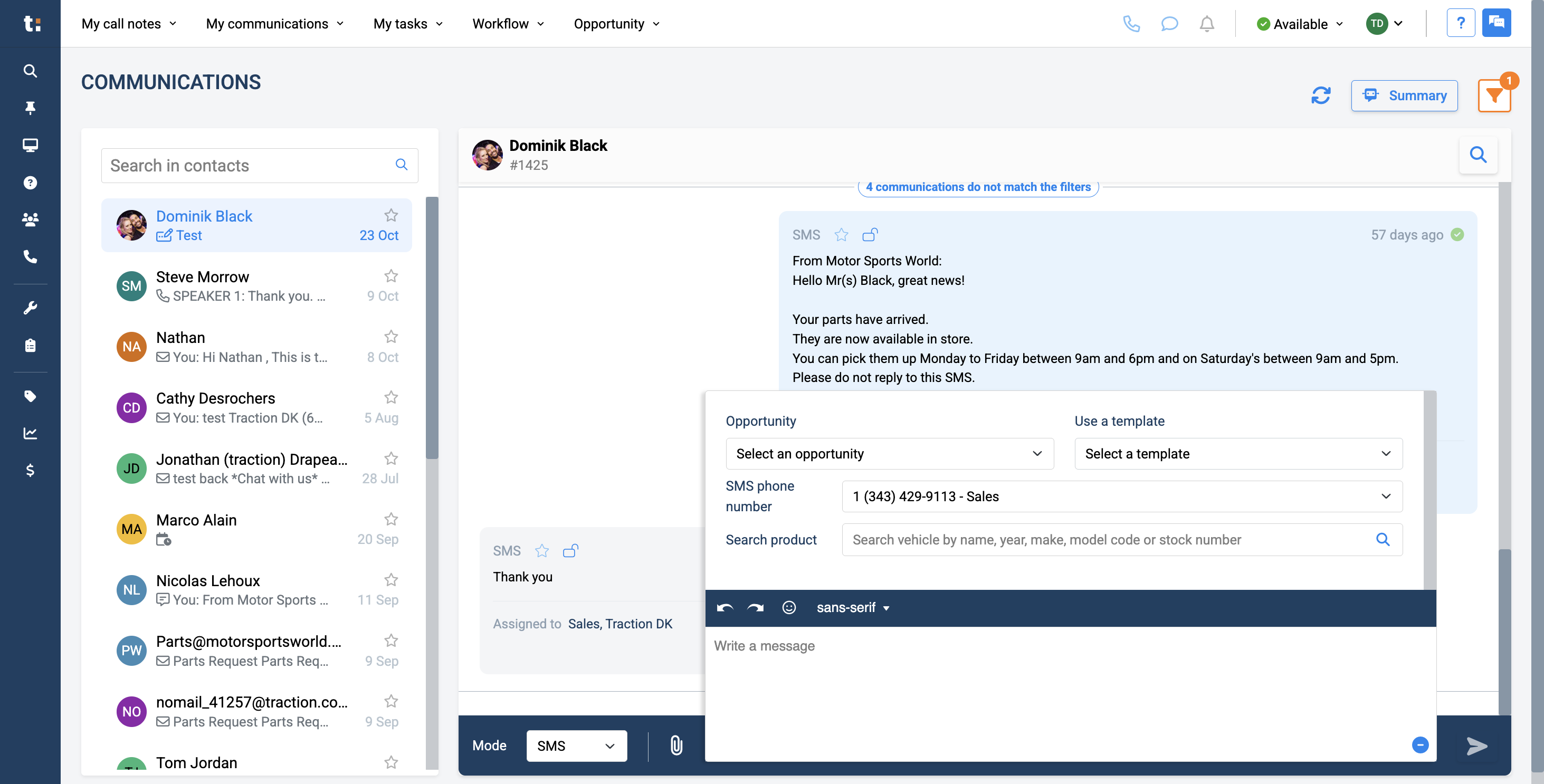 Step #18: In this section, it says, "Use a template." Here, you can select the template you just created and send your message with one click.