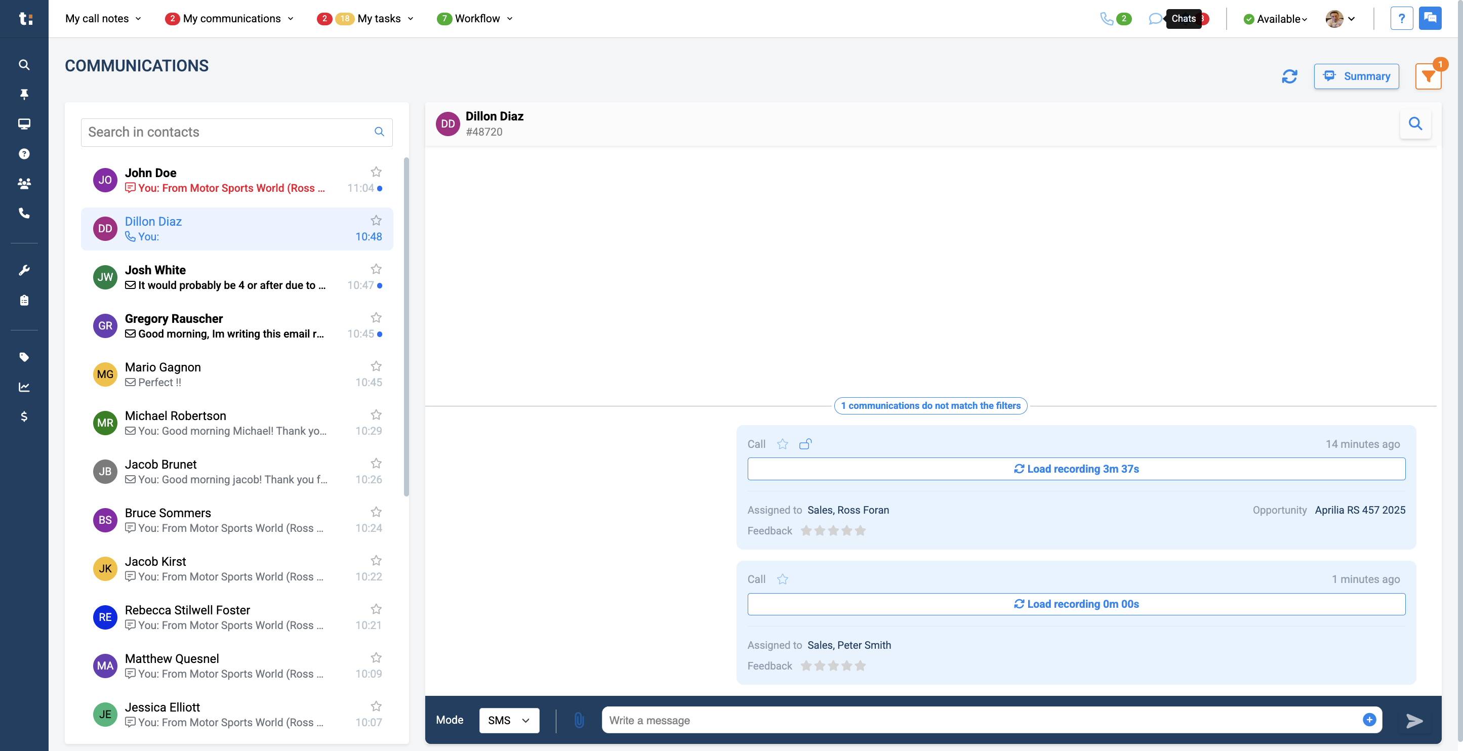Step #15: A chat bubble will display live messages from customers reaching out to you from your website chat box or business Facebook page.