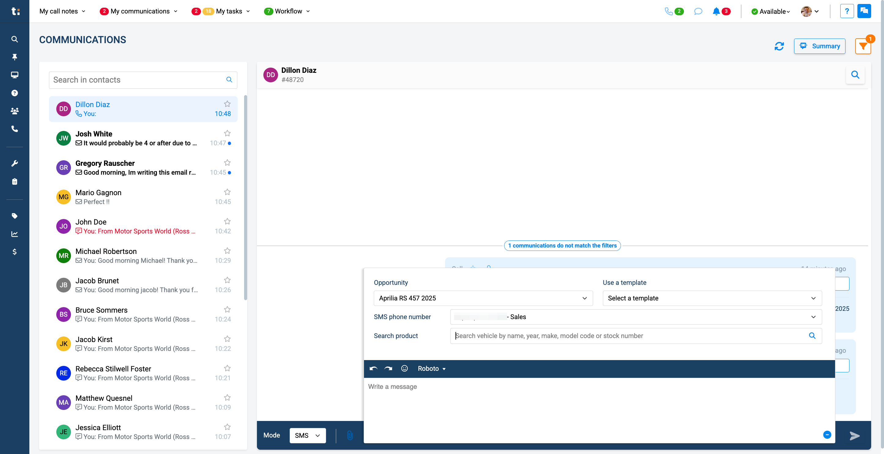 Step #12: Additionally, you can send a vehicle display sheet to your customer, allowing them to easily view the products you are offering.