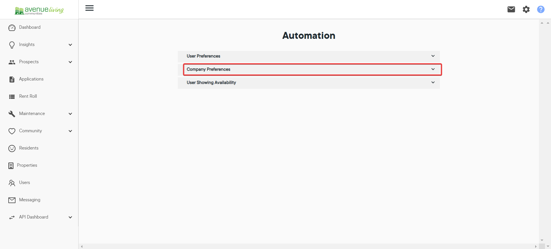 Step #3: Click on "Company Preferences."