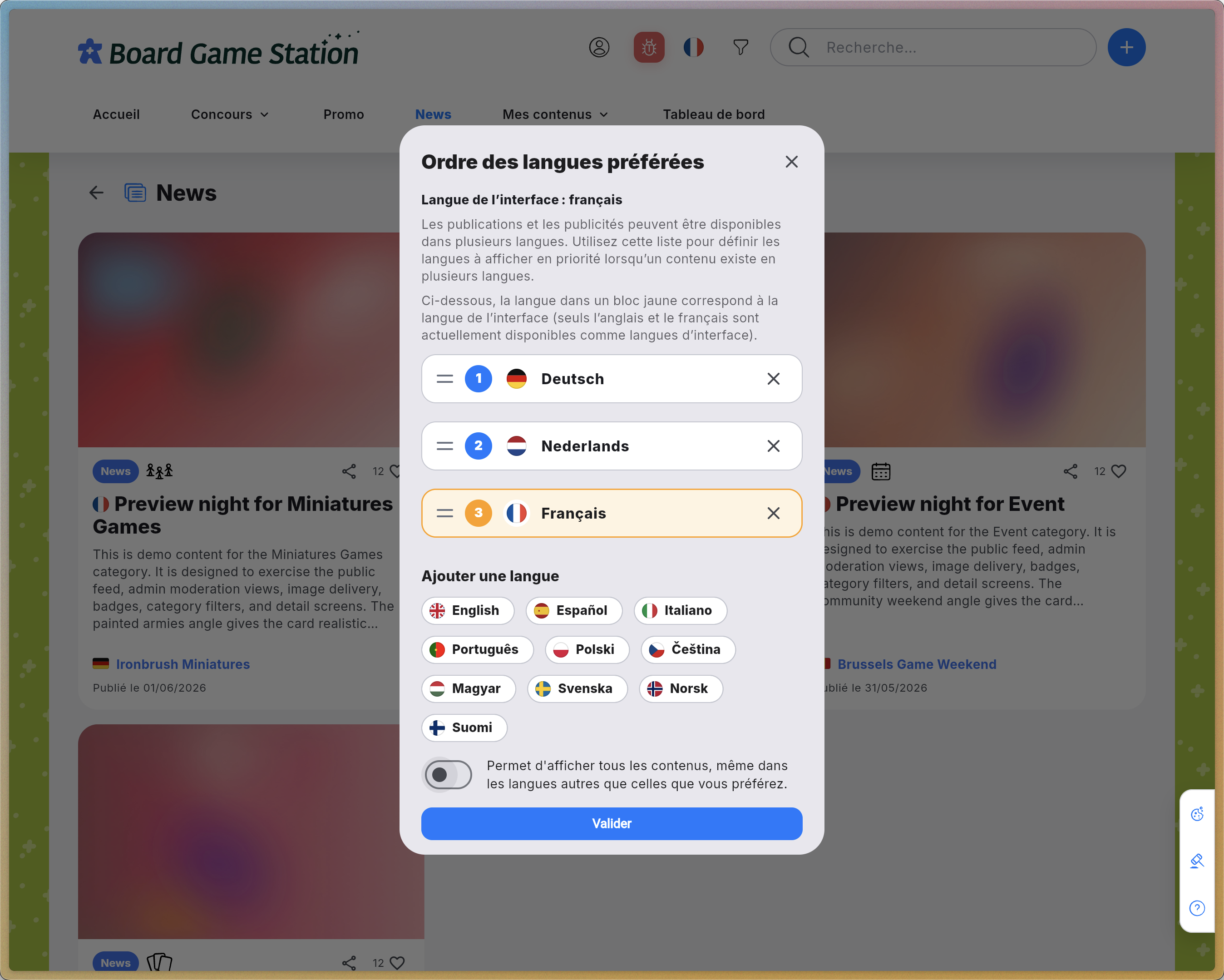 Step #5: Enable the option to display content in all languages if you use your browser’s automatic translation feature and want to see every post regardless of its original language.