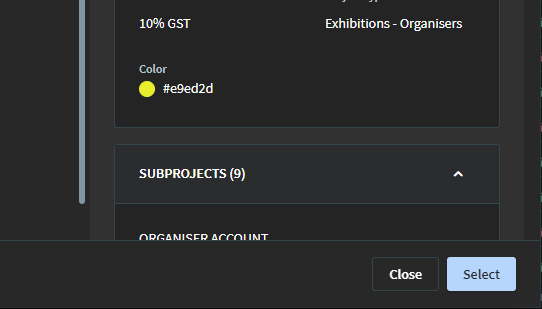 Step #7: Click Select button to confirm.