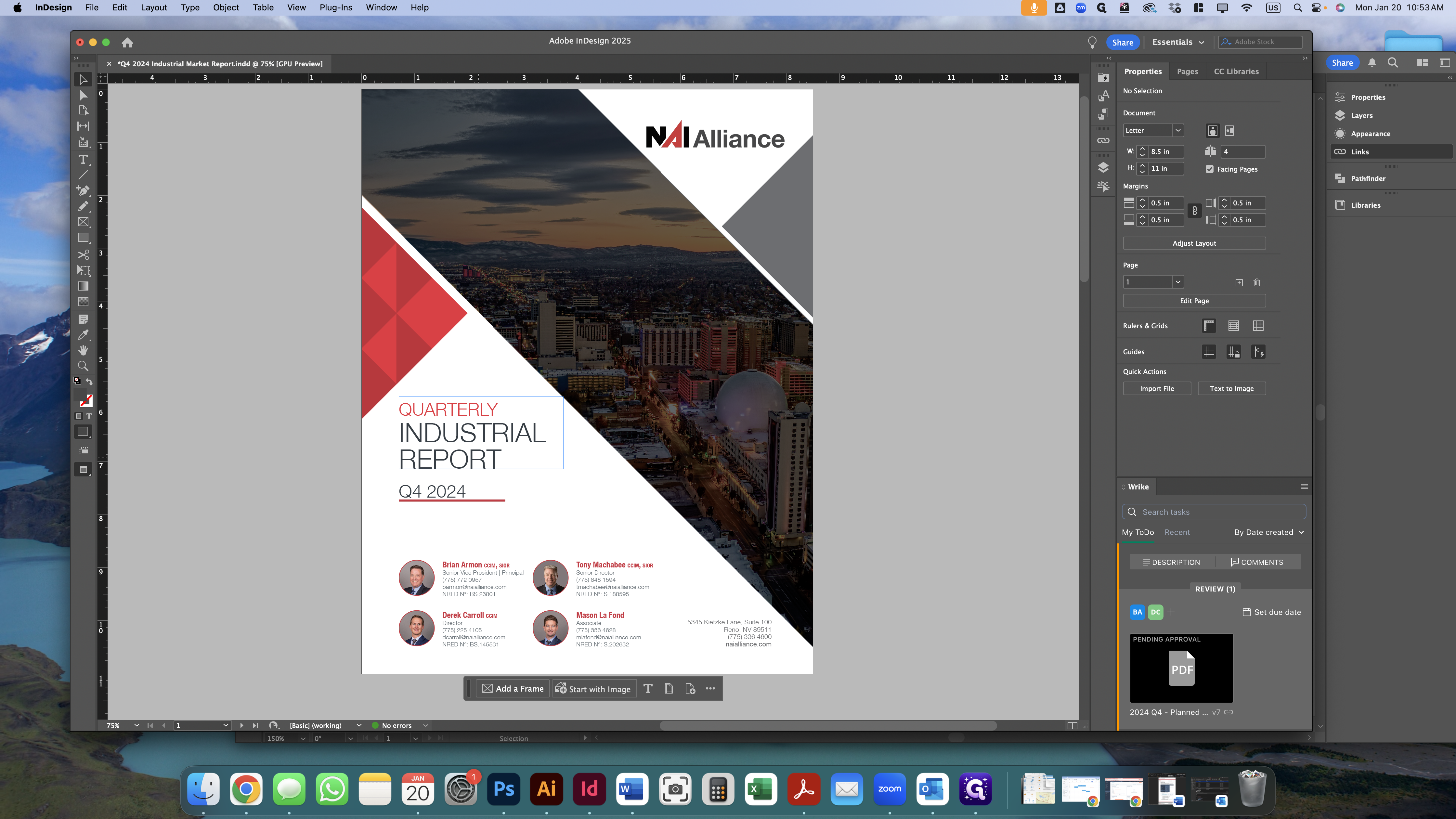 Step #1: Open the market report for which you are creating the preview graphic.