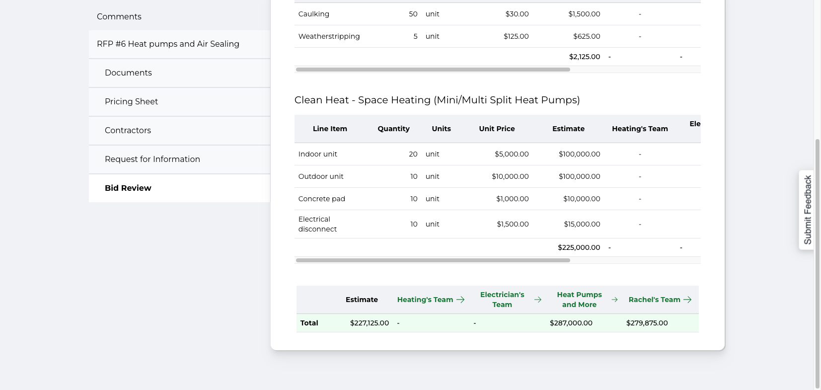 Step #4: Click on the contractor's name to access their individual page