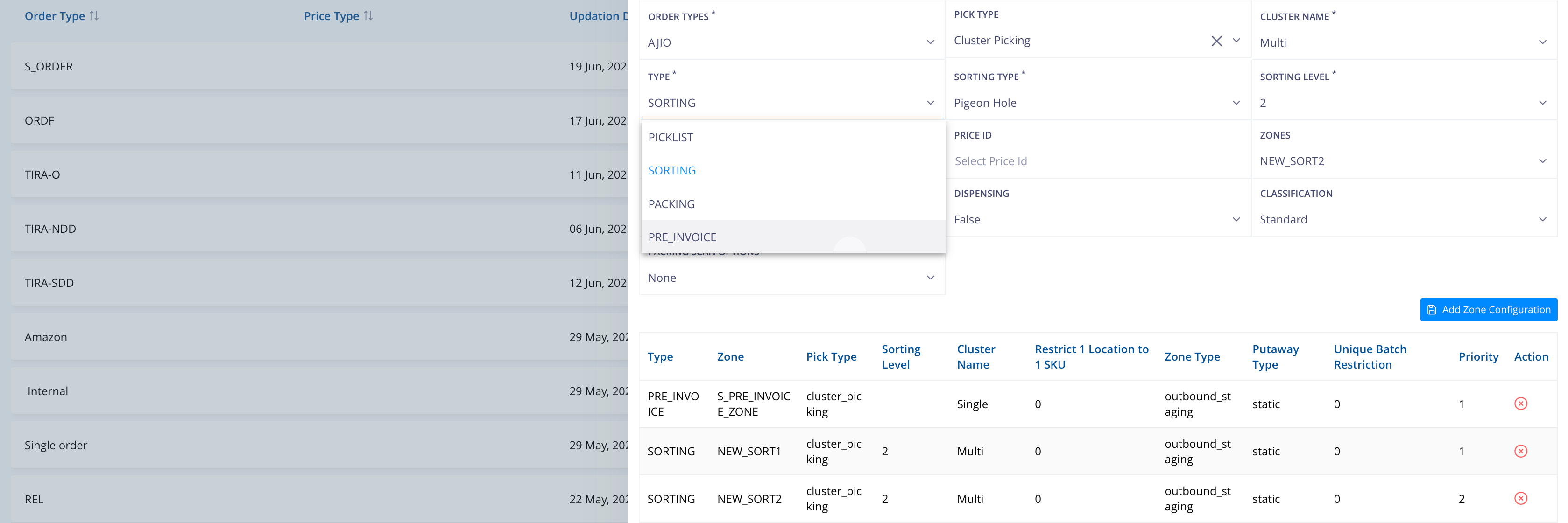 Step #19: Choose PRE_INVOICE from TYPE.