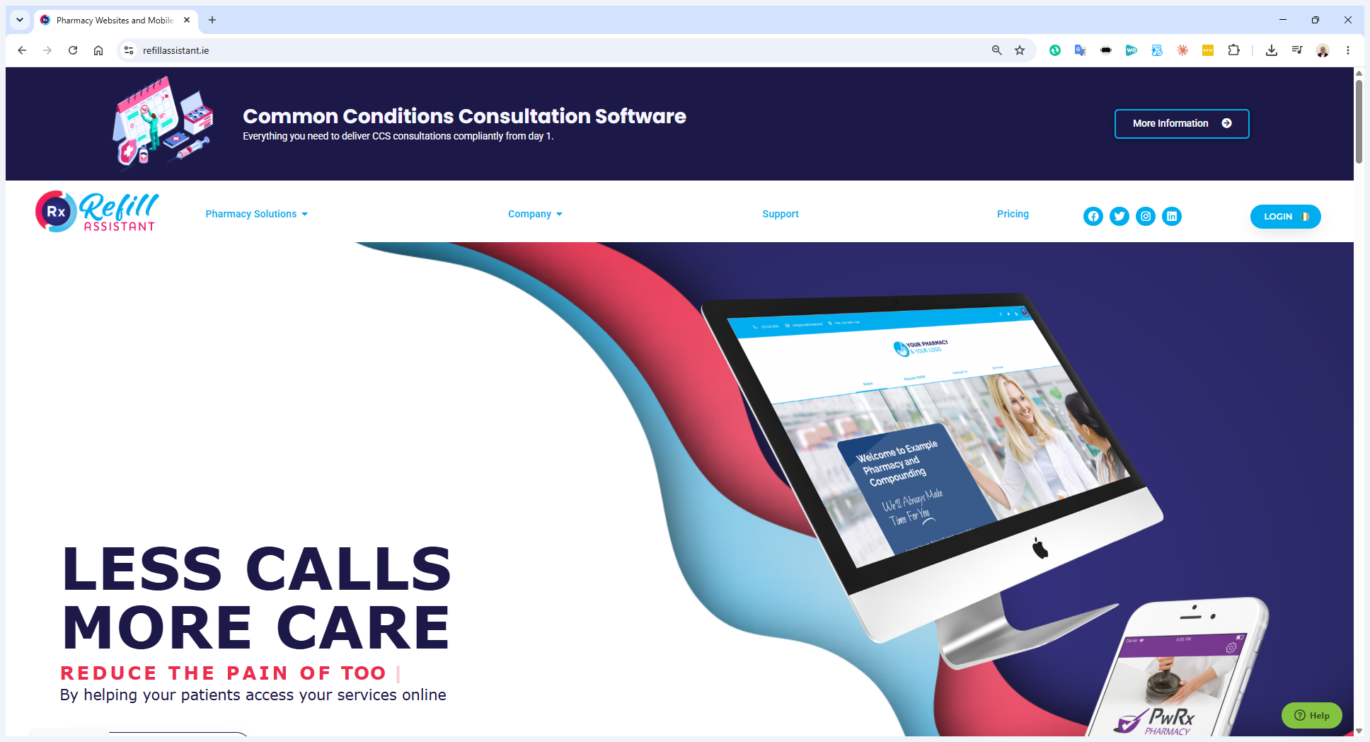 Step #1: Click Login in the top-right navigation menu on the homepage.