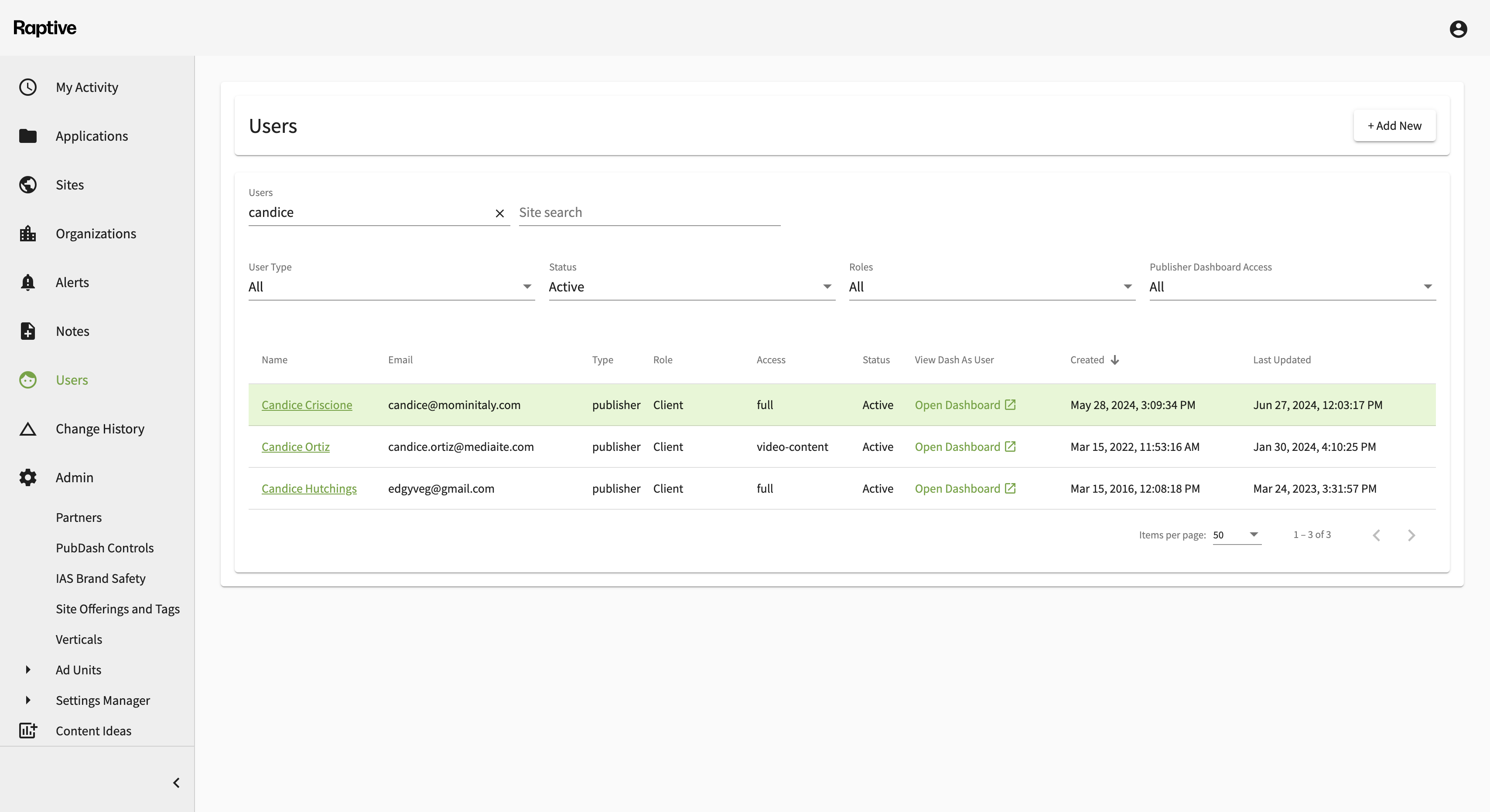 Step #5: Click on "Open Dashboard"