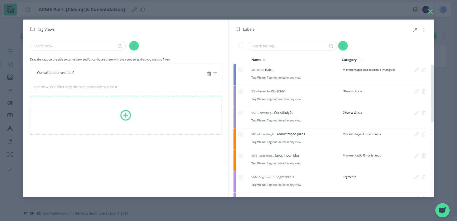 Step #12: Modal de Etiquetas