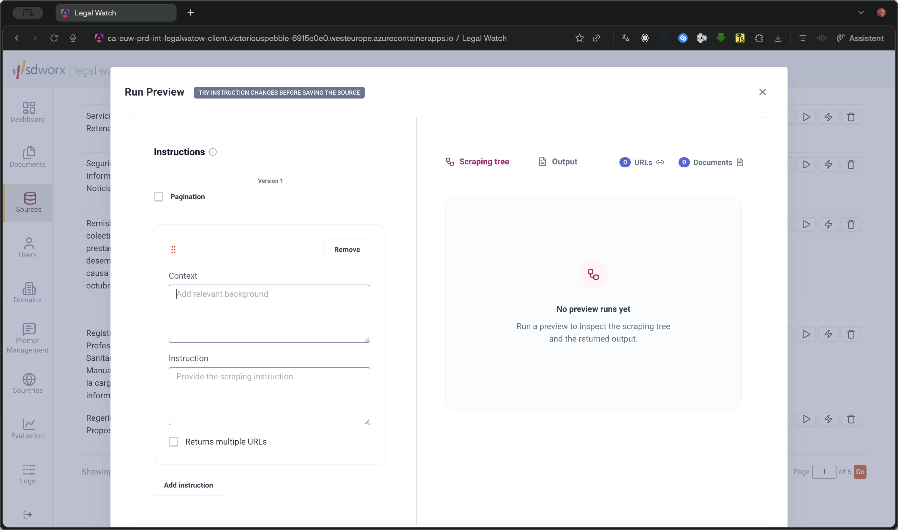 Step #12: Click Run Preview to open the preview modal, allowing you to test small changes safely.