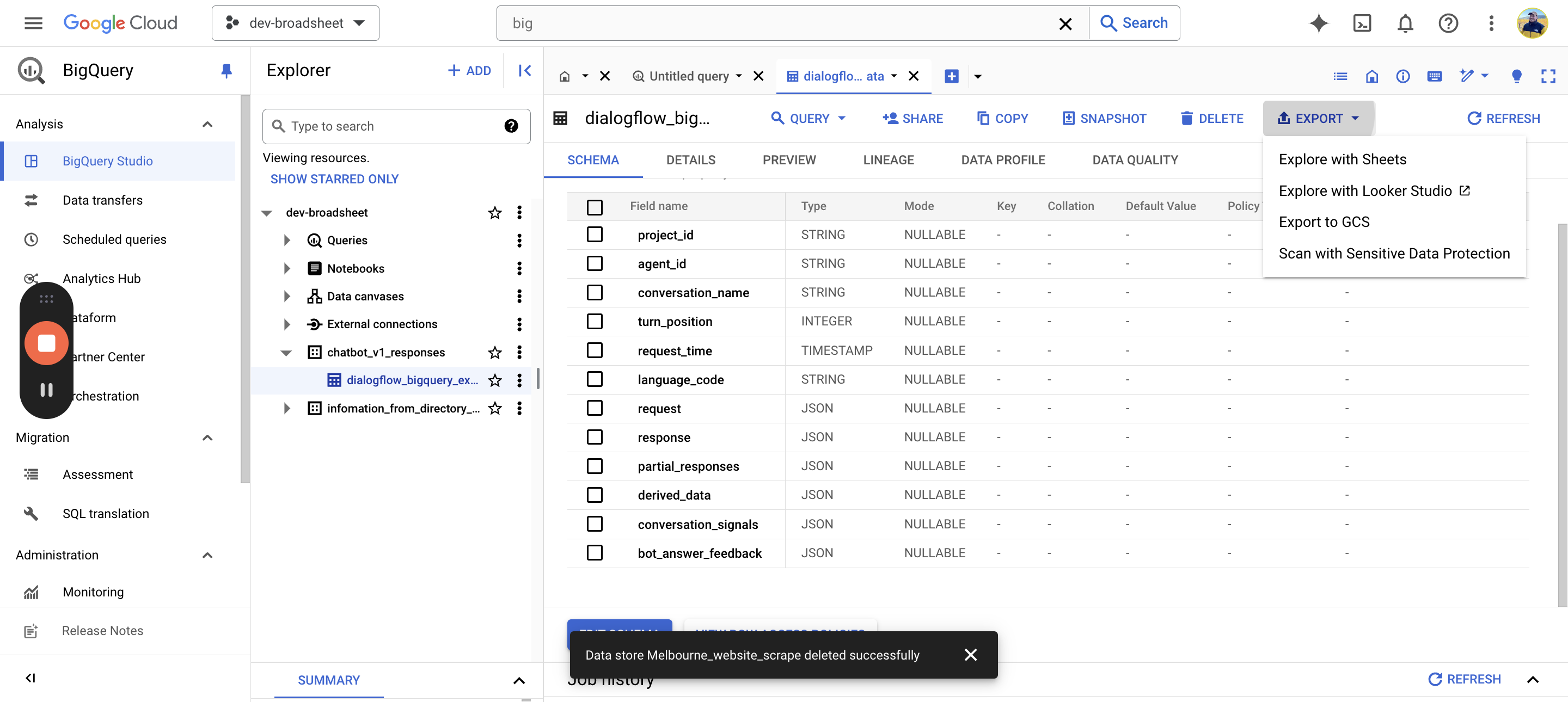 Step #6: Click on "QUntitled query"