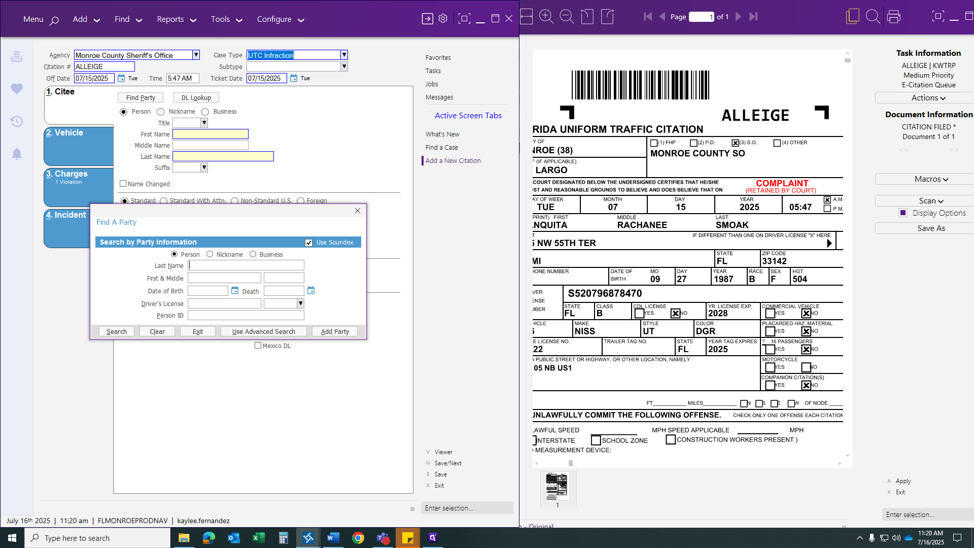 Step #26: Click on "Last Name"