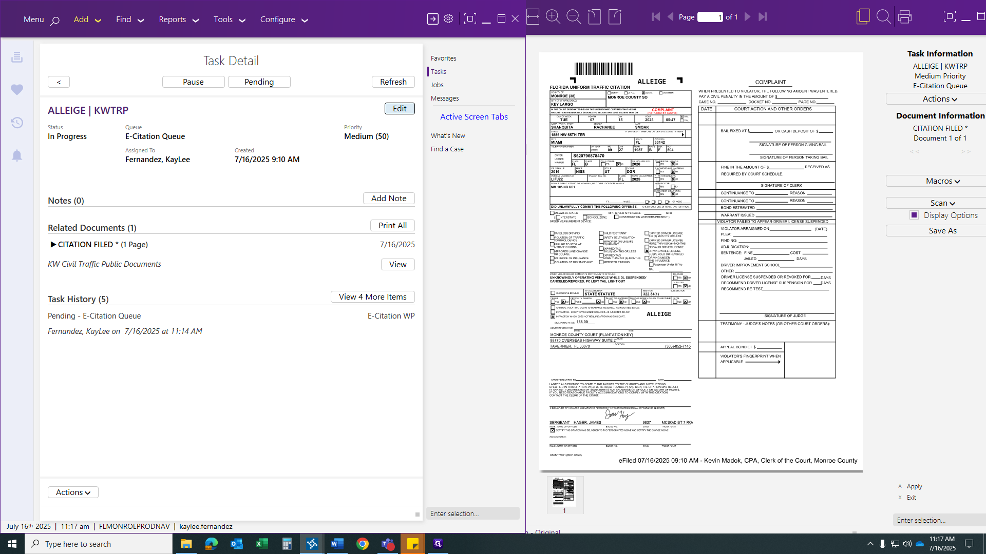 Step #10: Click on "✓"