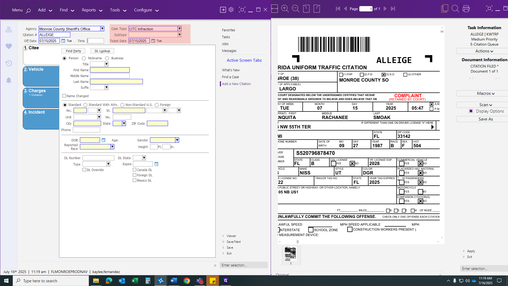 Step #22: Click here to enter the time.