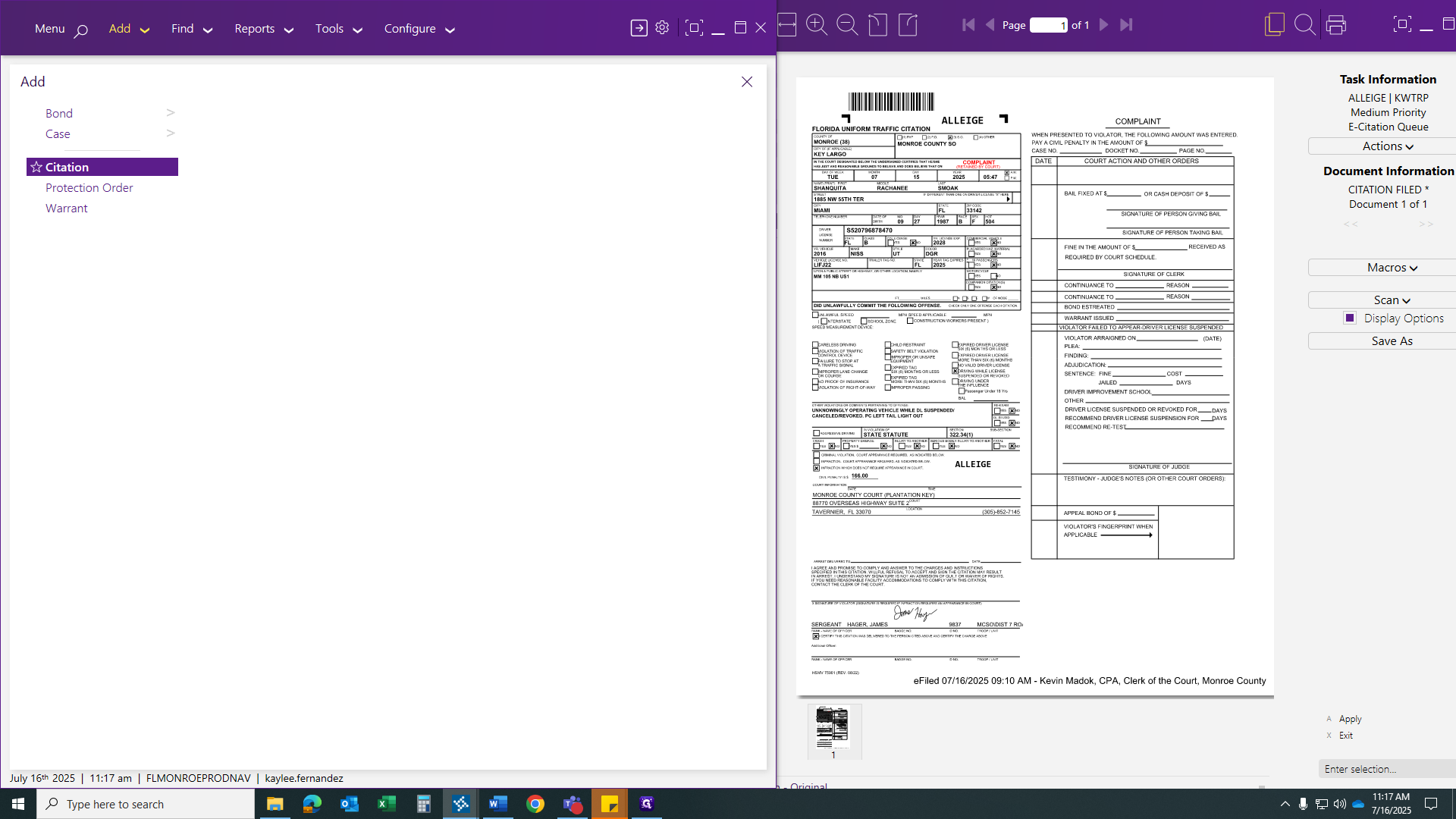 Step #12: Click on "Citation"