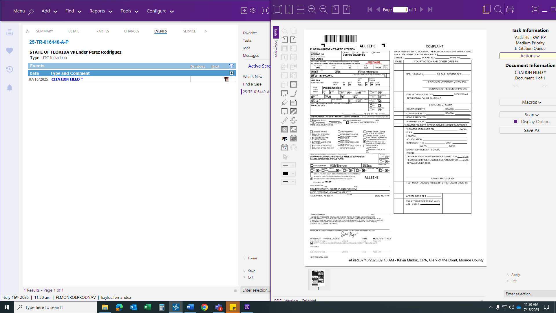 Step #66: Click on "Actions ✓"