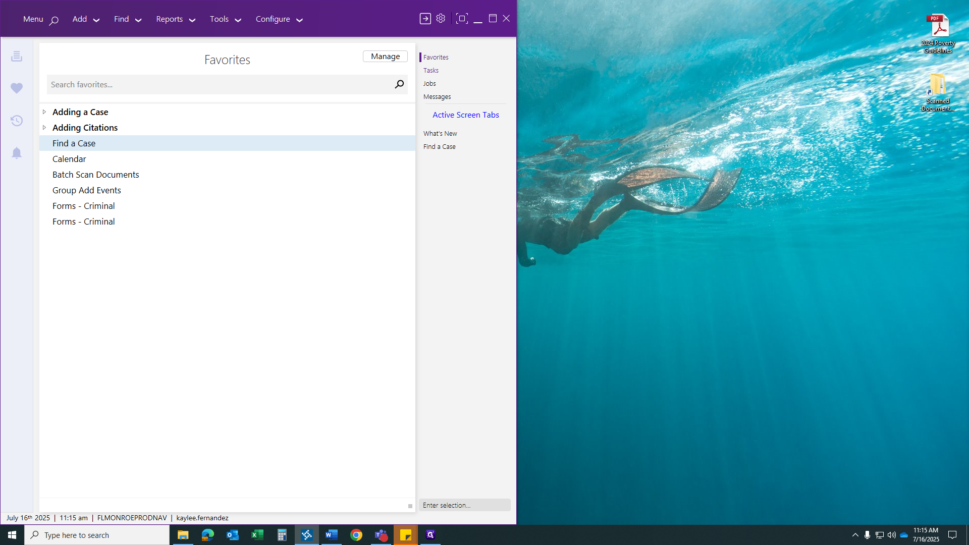 Step #2: Click on "Tasks"