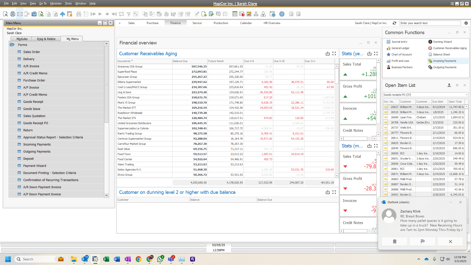 Step #2: Click on "Incoming Payments"