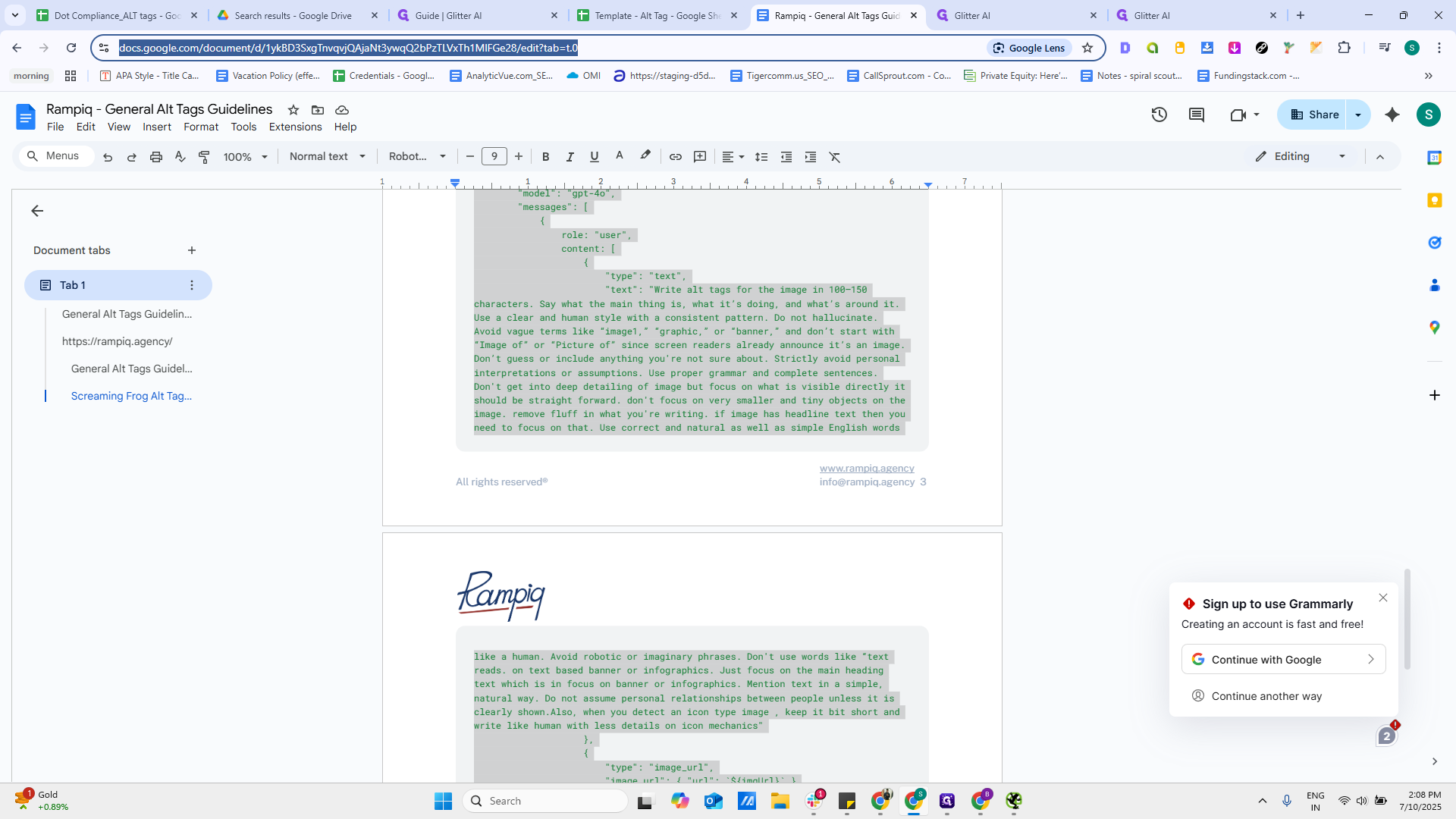 Step #16: Right-click on "Don't guess or include anything you're not sure about ."