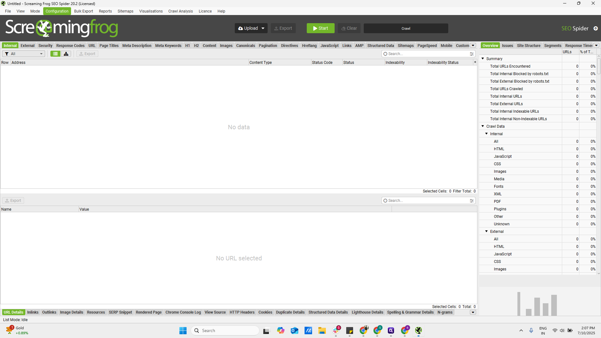 Step #1: Click on "Configuration"