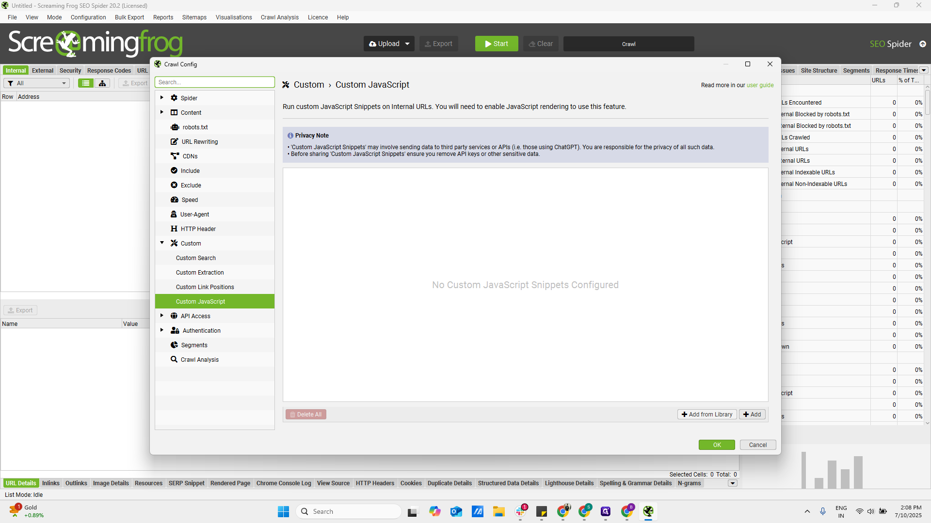 Step #9: Click on "+ Add from Library"