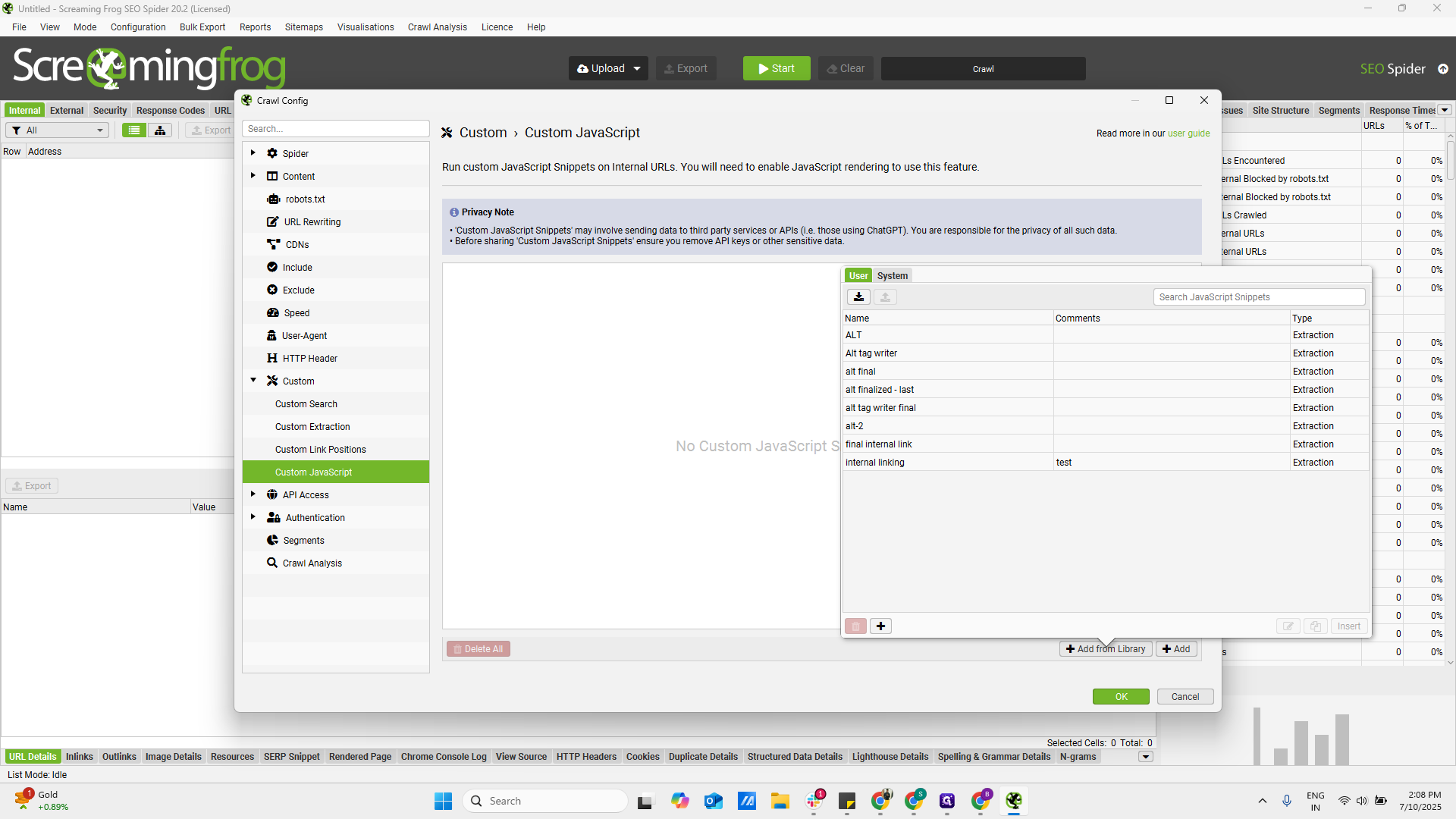 Step #10: Click on "User System"