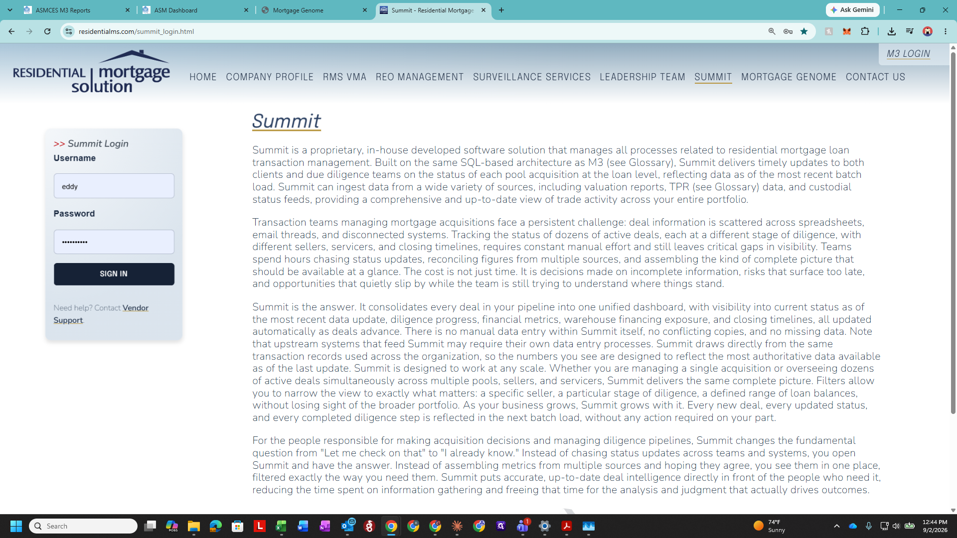 Step #22: Click SIGN IN on the Summit login screen.