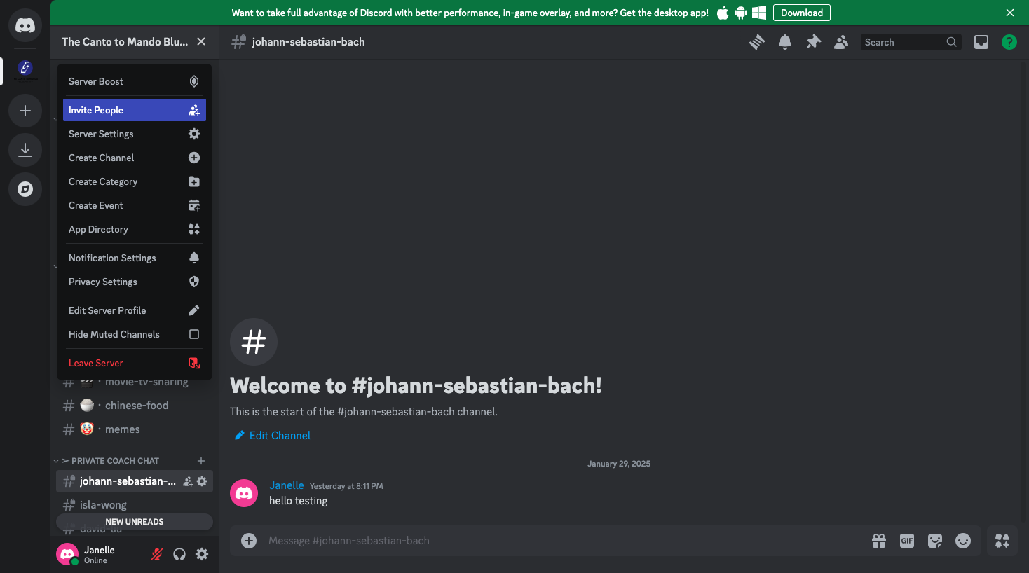 Step #3: Click on "Invite People"