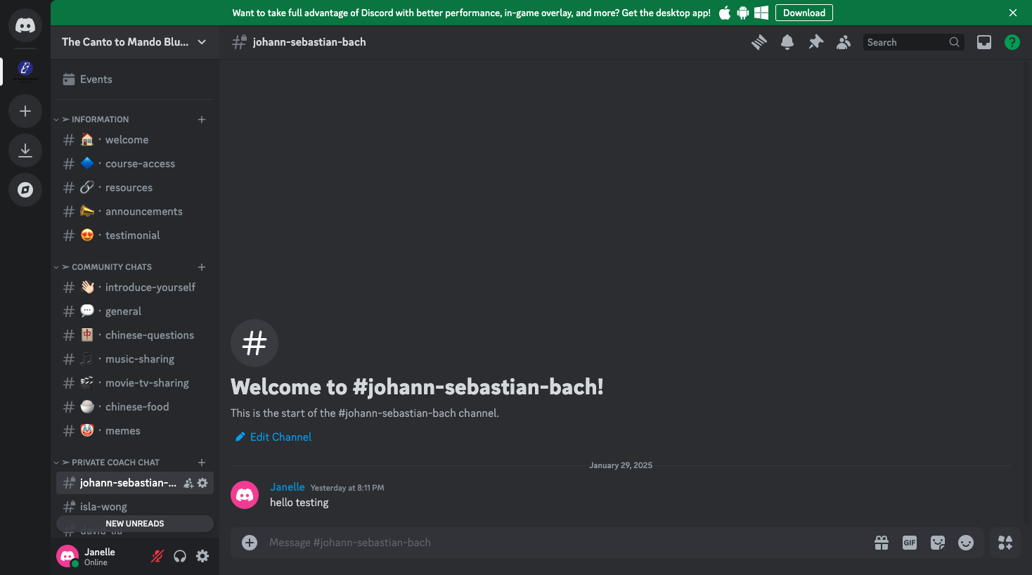 Step #2: Click on the server name on the top left corner