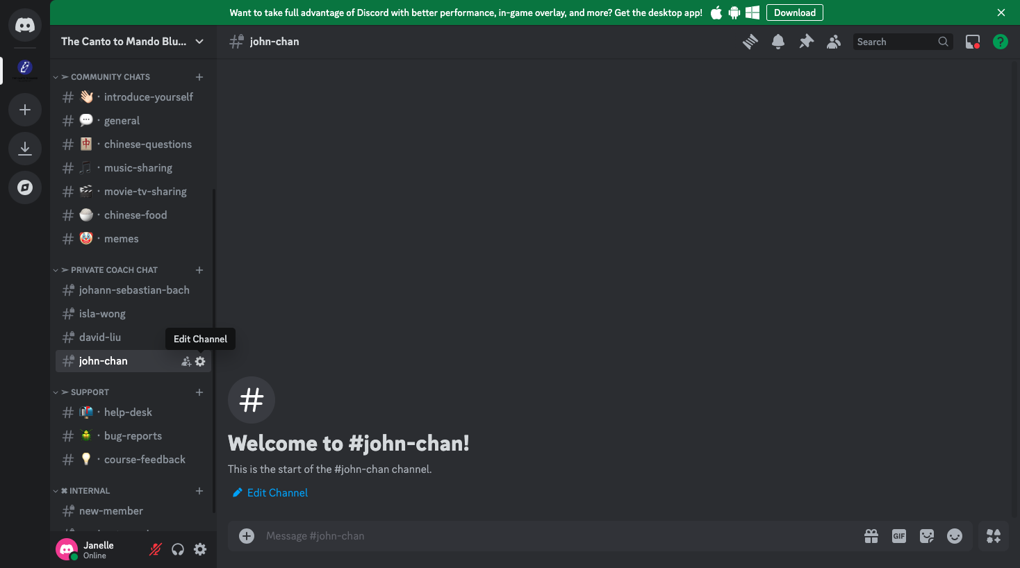 Step #13: Click on "edit channel"