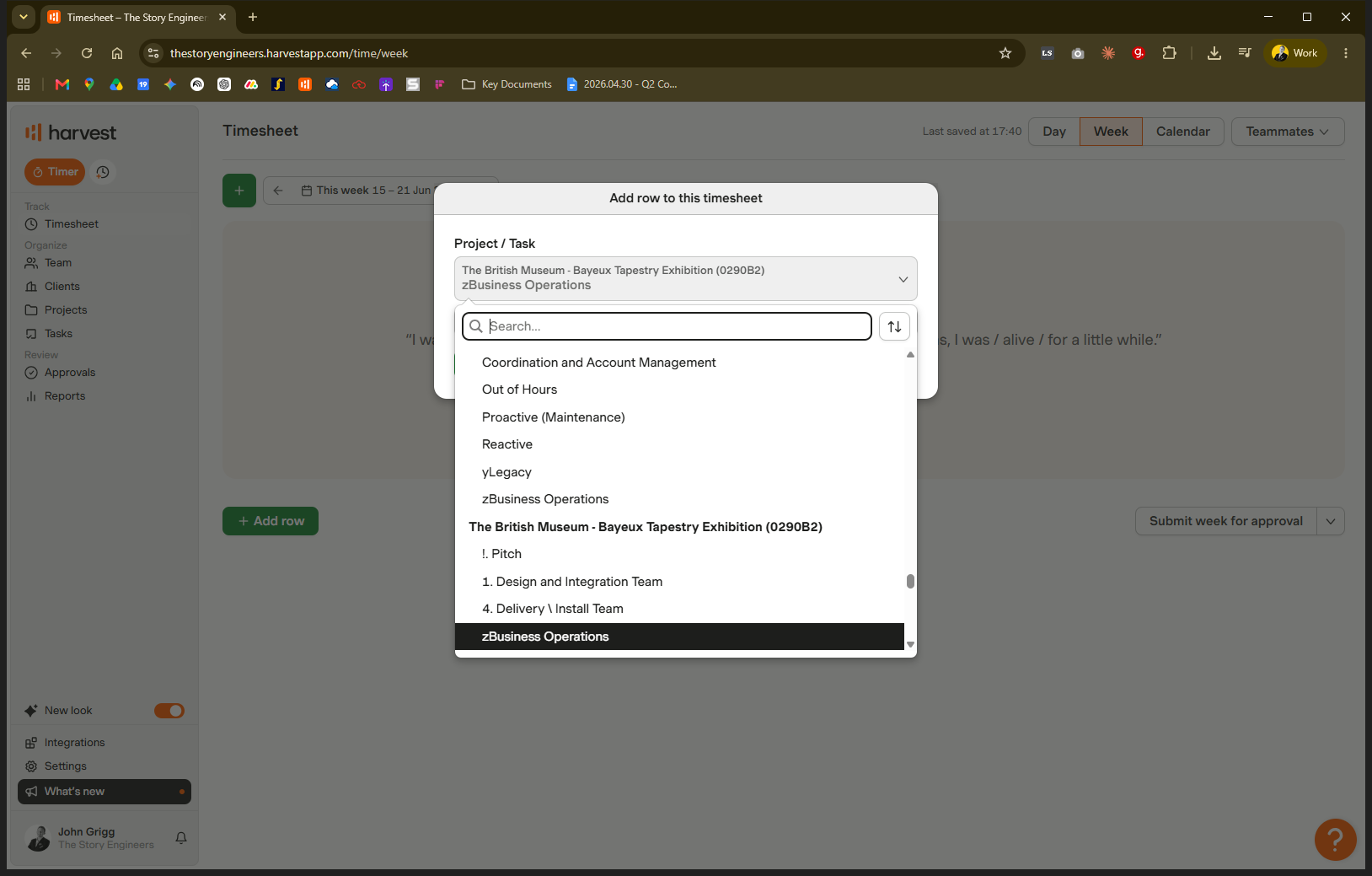 Step #2: Search for and select the appropriate project name.