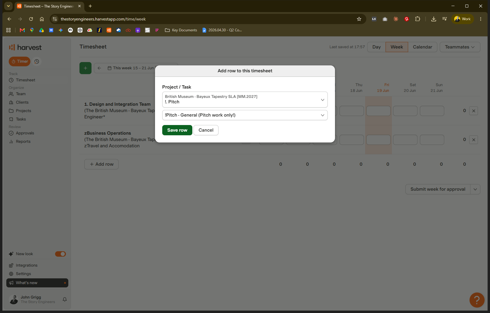 Step #15: Click Save row.