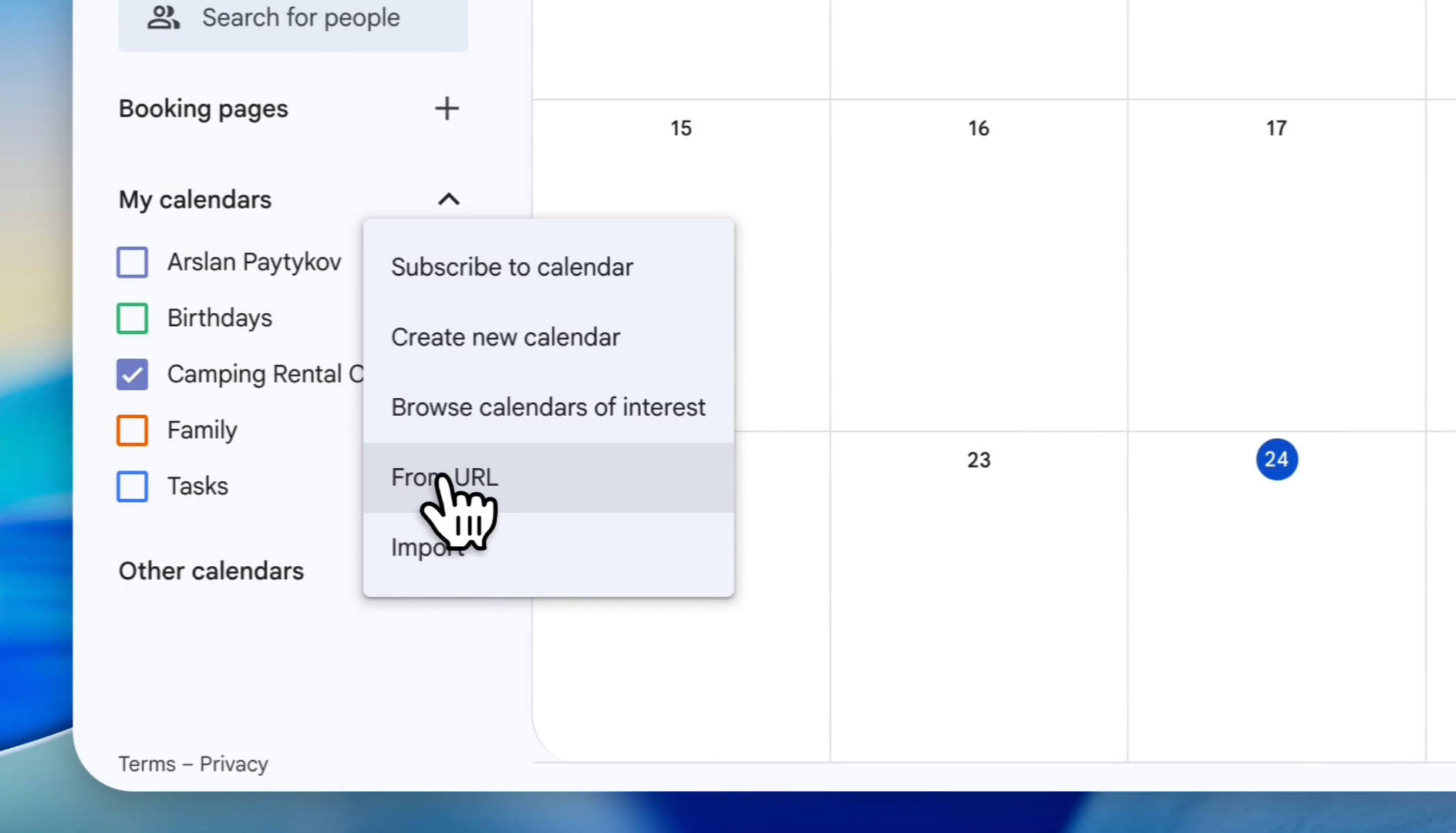 Step #6: Click on From URL.