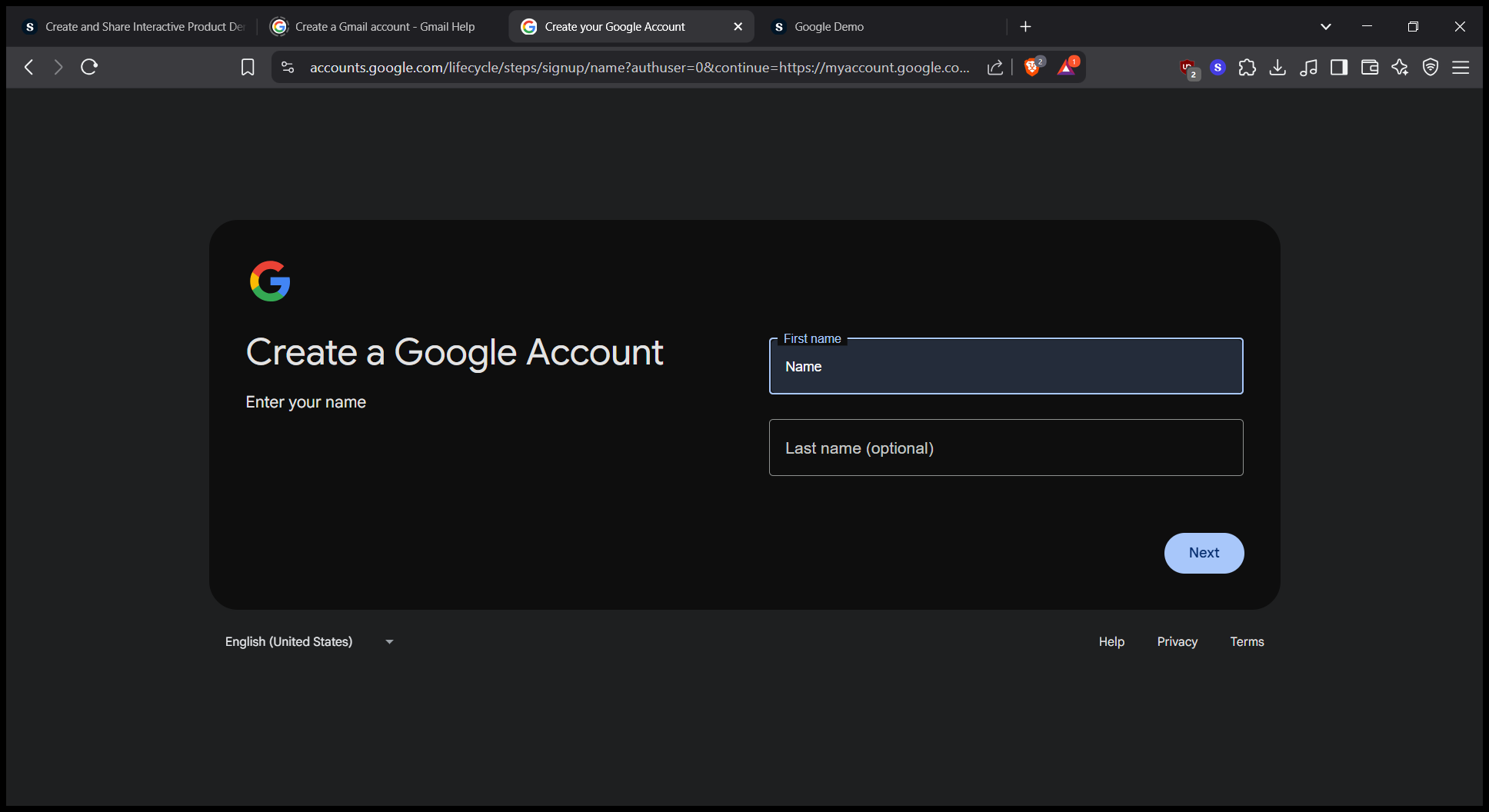 Step #2: Click on "optional )"