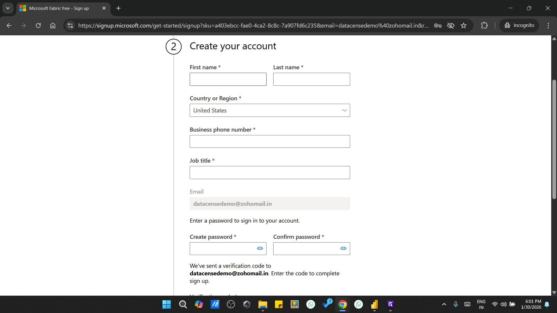 Step #27: Click on "First name *"
