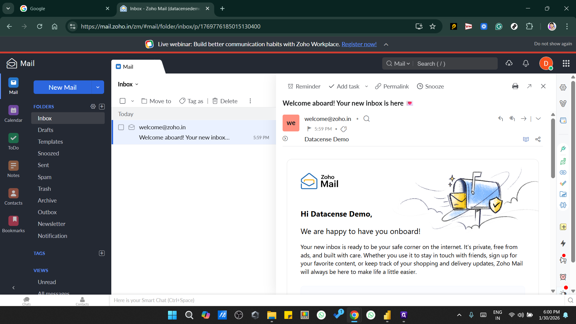 Step #19: Click on "Datacense Demo"