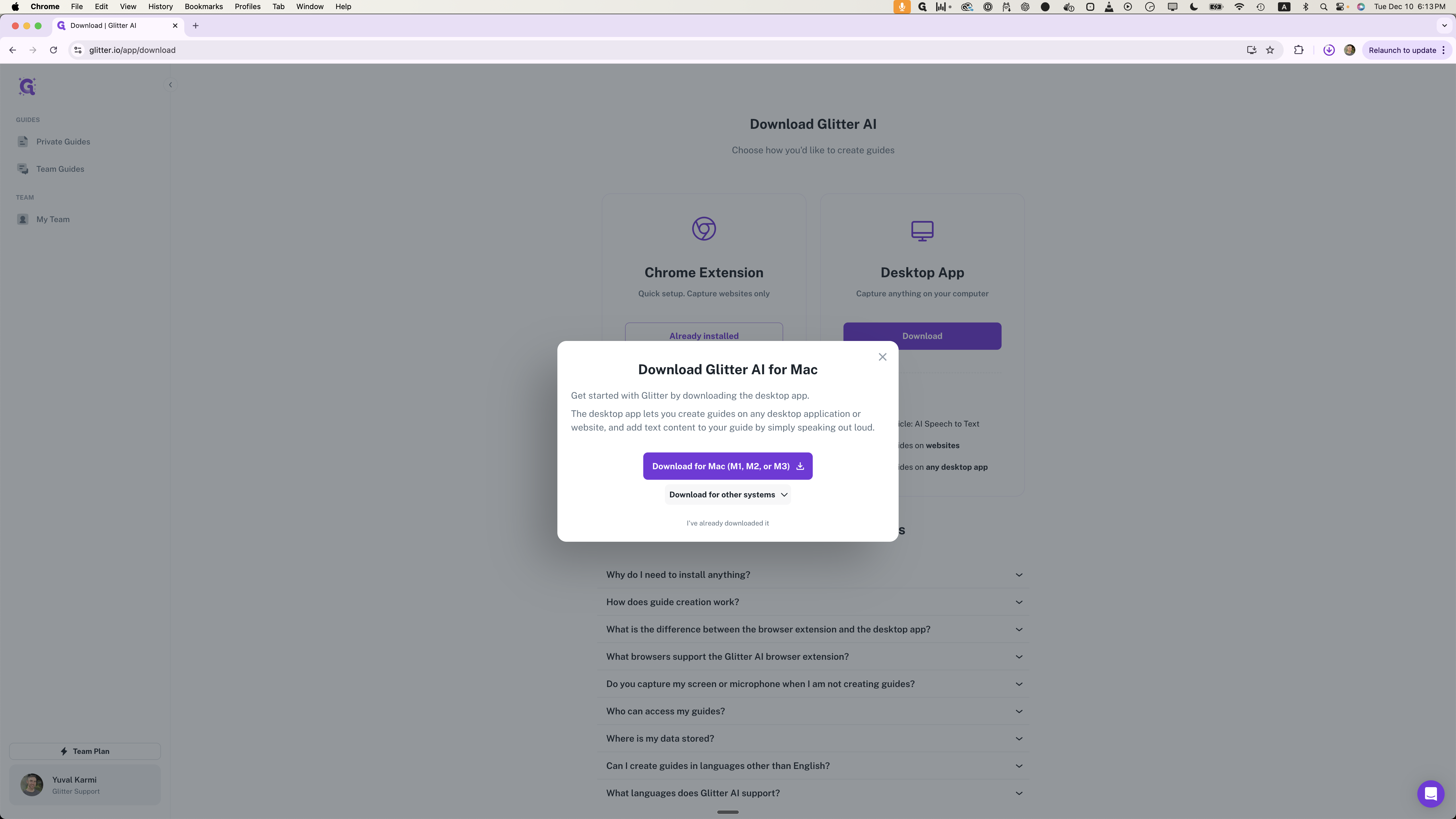 Step #6: Click on "Download for other systems ✓"