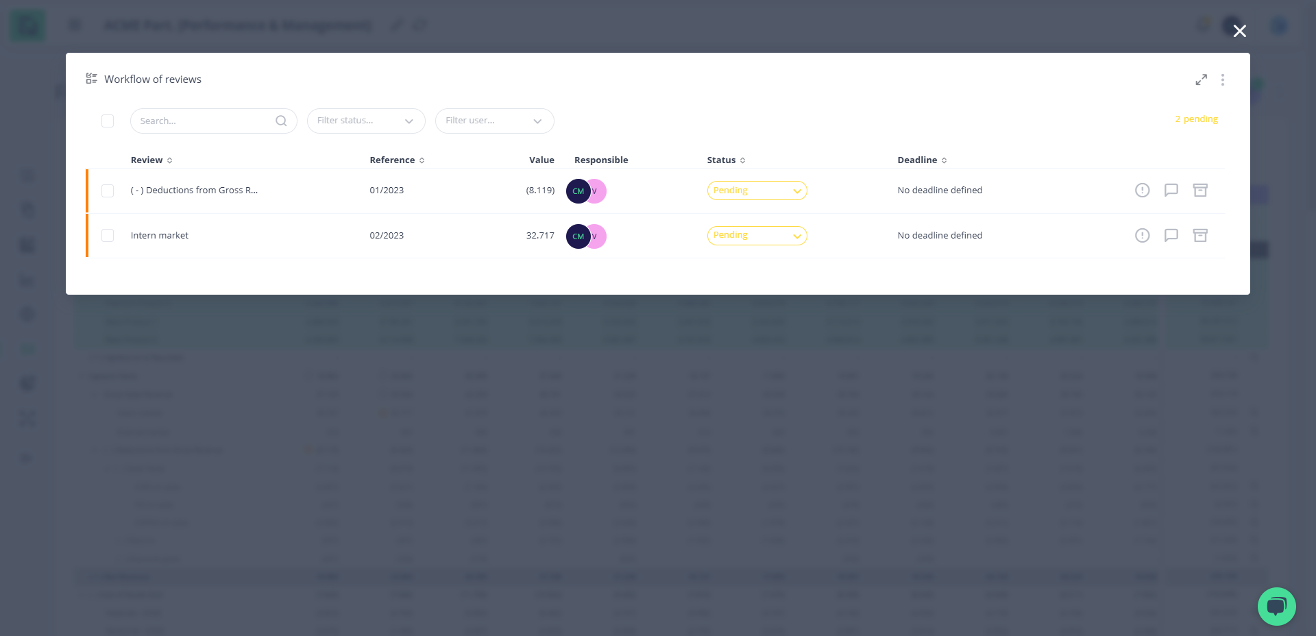 Step #3: Modal de Revisões